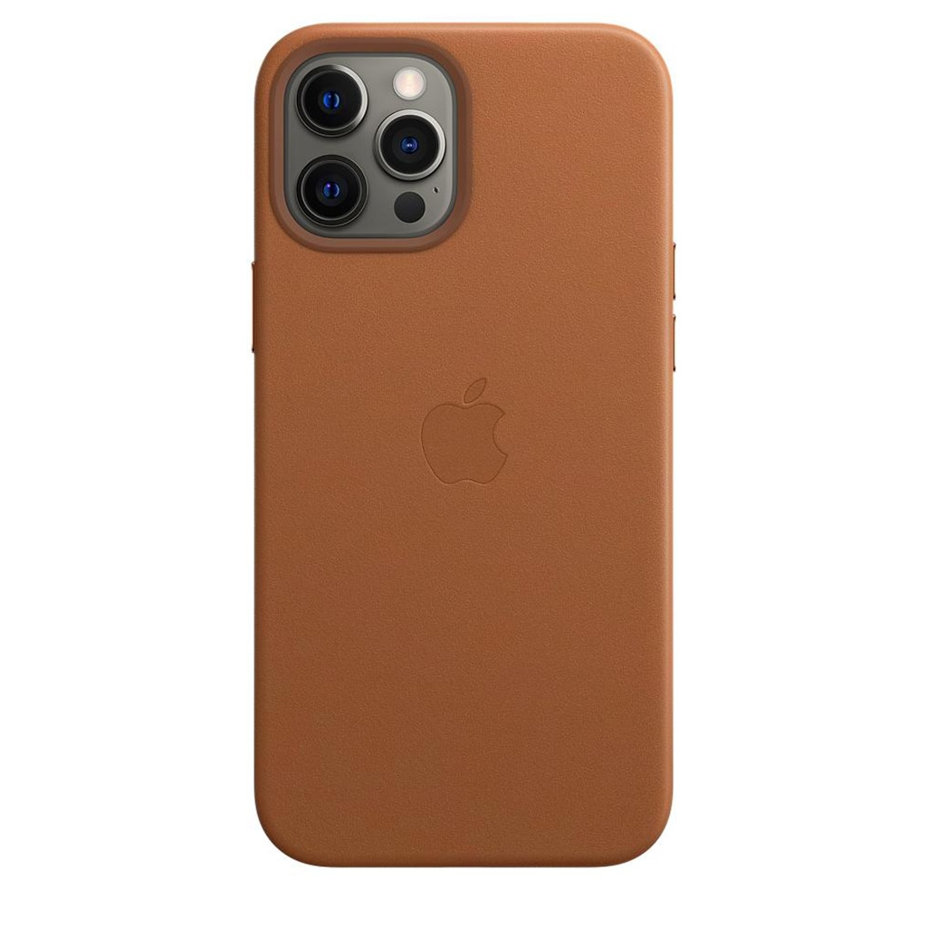 Apple Smartphone-Hülle »Apple iPhone 12 P Max Leder Case Mag Brown«, MHKL3ZM/A