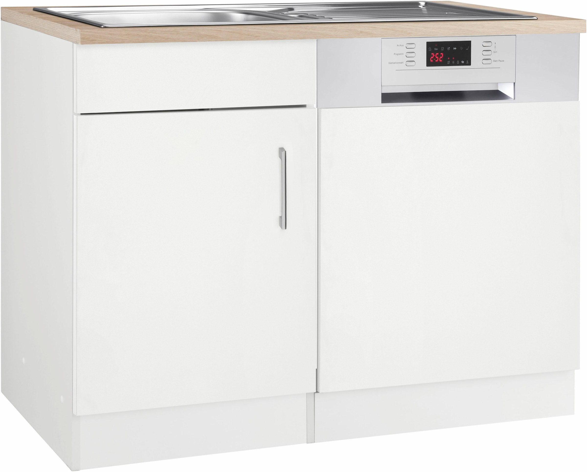 ❤ HELD MÖBEL Spülenschrank »Utah«, Breite 110 cm, mit Tür/Sockel für  Geschirrspüler ordern im Jelmoli-Online Shop