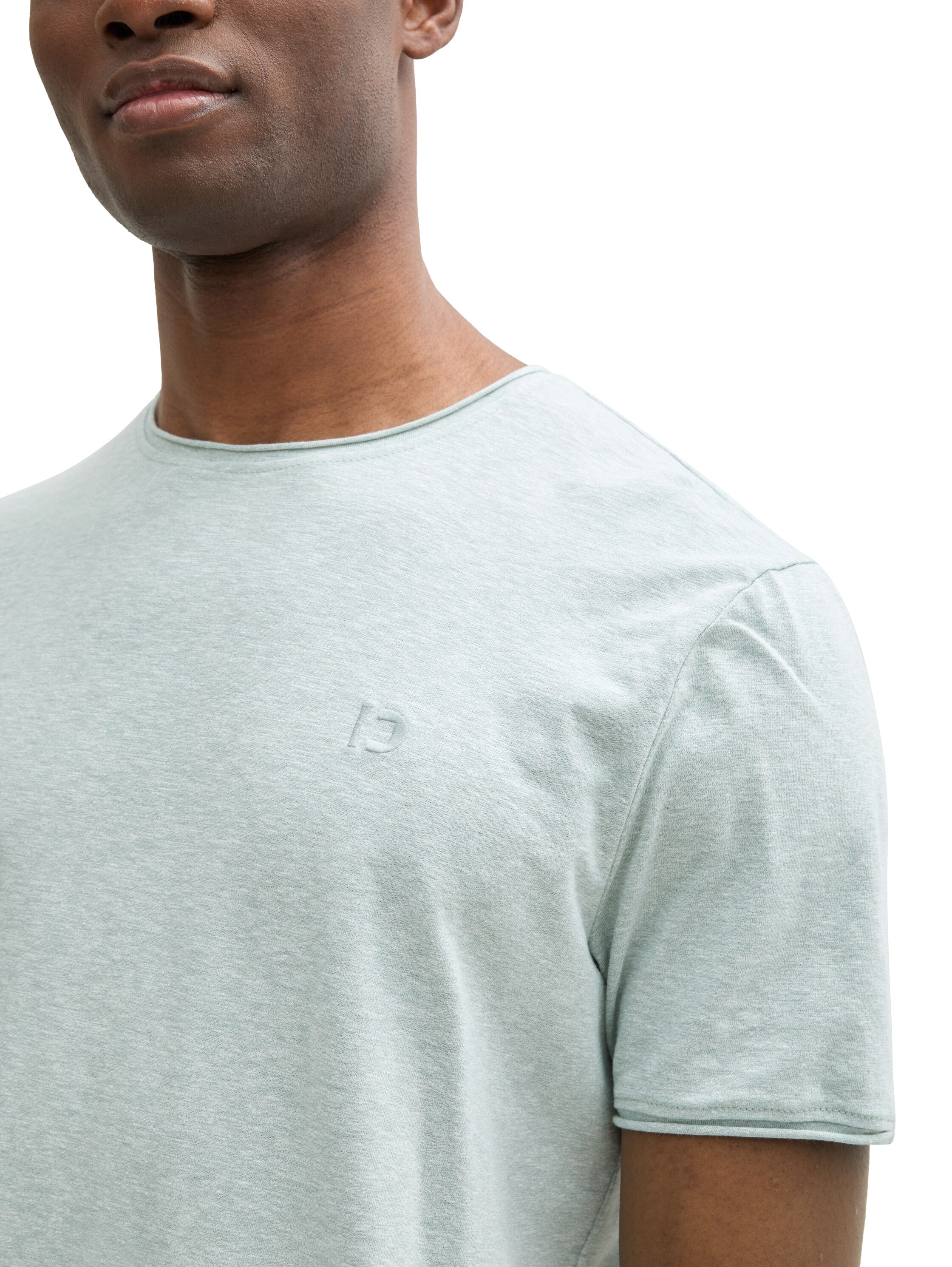 TOM TAILOR Denim T-Shirt, in Melange-Optik