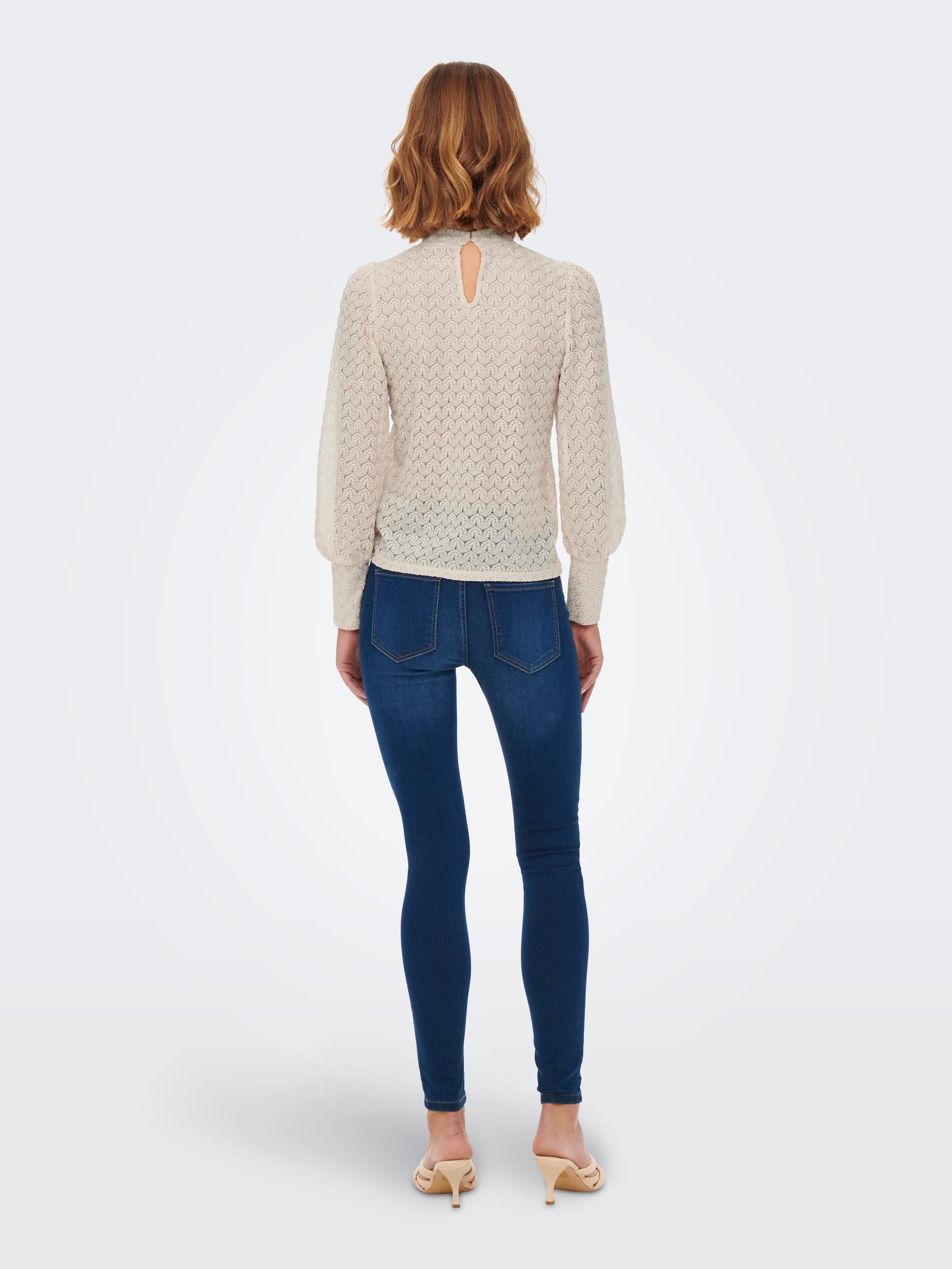 JDY Spitzenshirt »JDYAVERY L/S LACE TOP JRS NOOS«