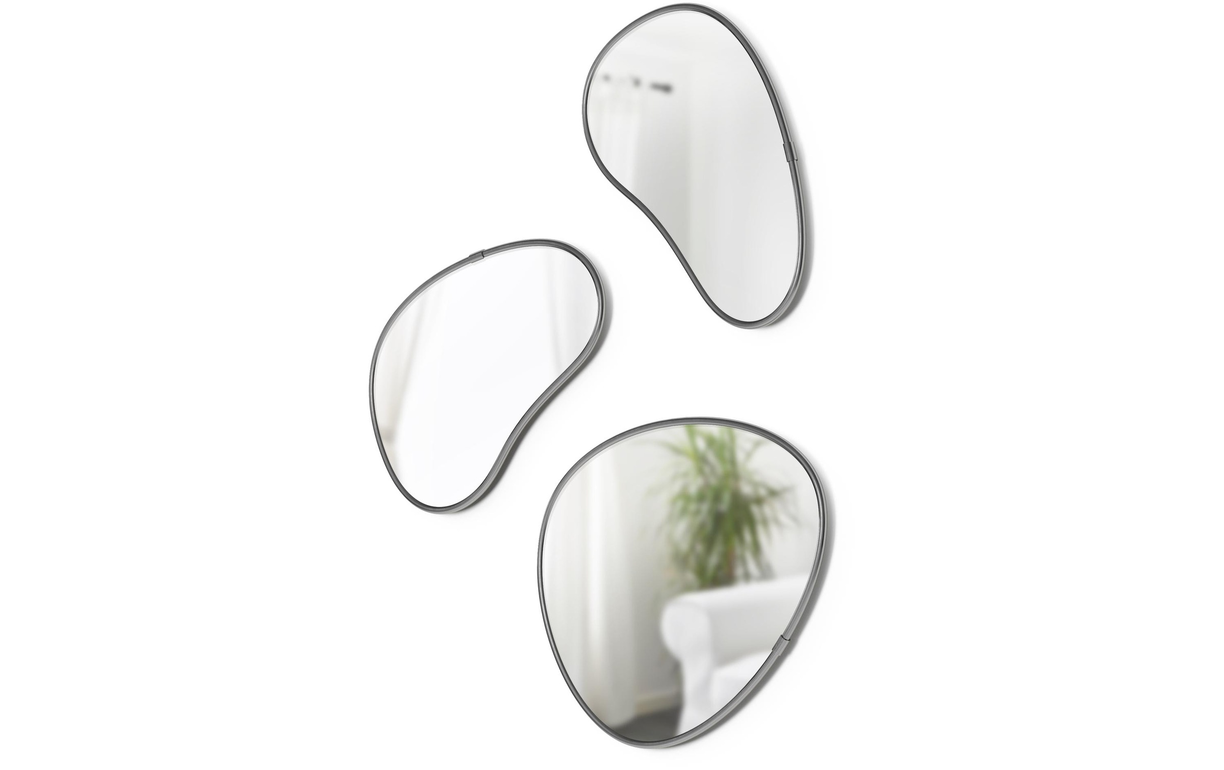 Umbra Spiegel »Hubba Pebble 3er Set,Schwarz«