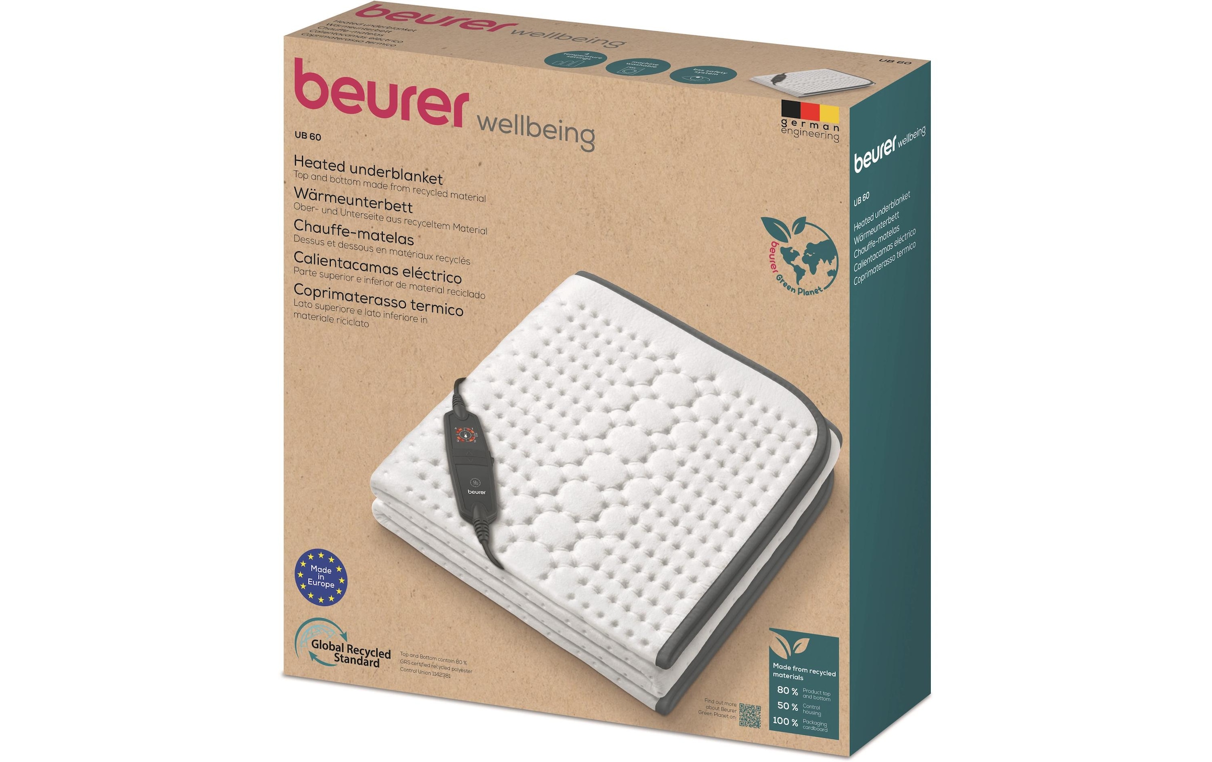 BEURER Wärmeunterbett »UB 60 Green Planet«