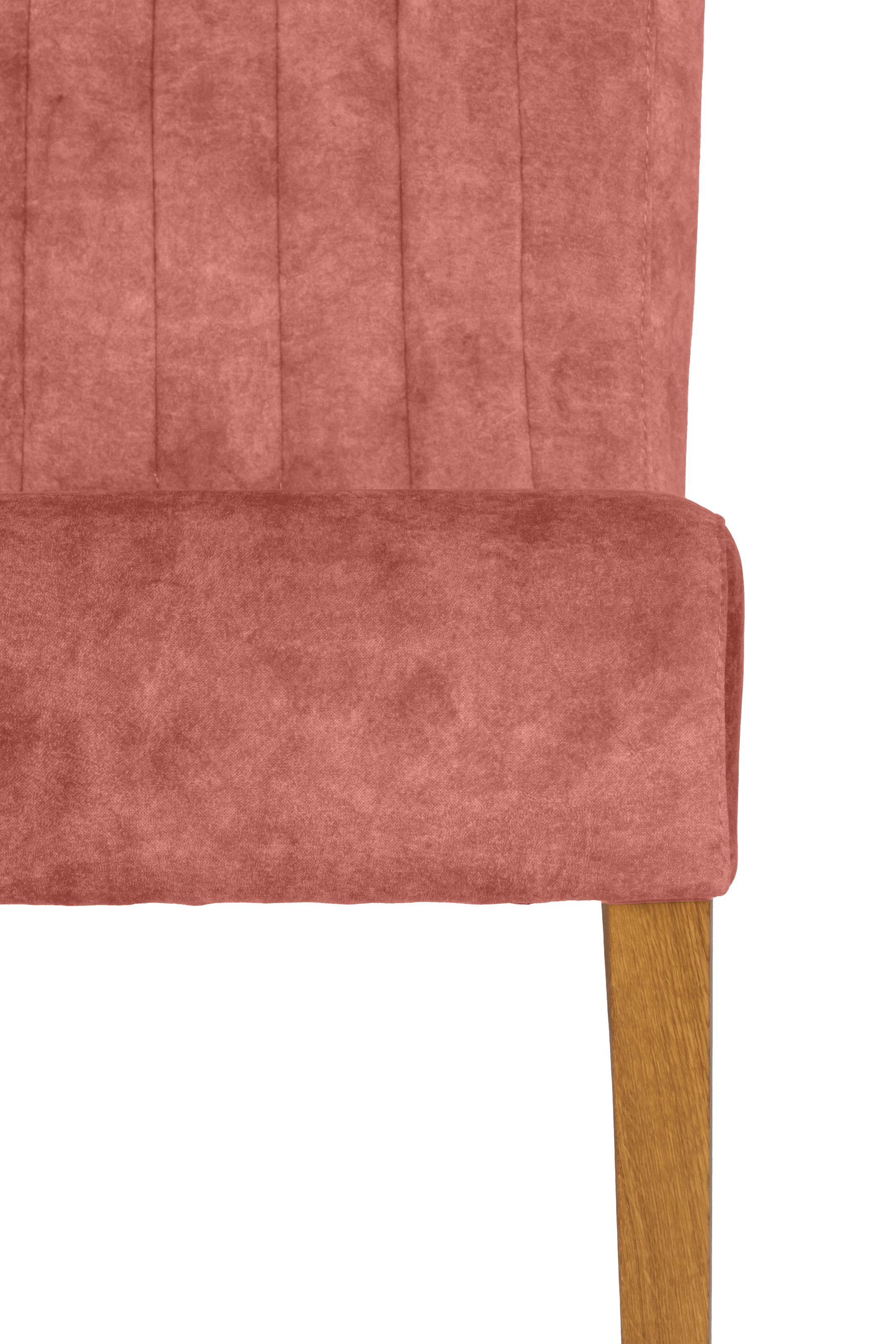 Home affaire 4-Fussstuhl, (Set), 2 St., Samtvelours, vertikale Nähte in der Rückenlehne