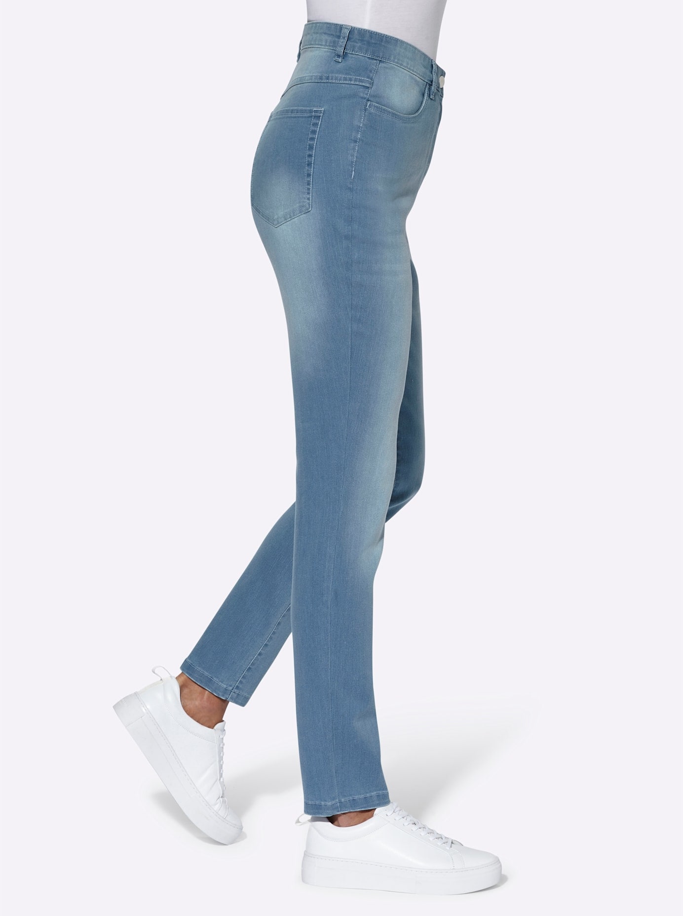 Classic Basics High-waist-Jeans, (1 tlg.)