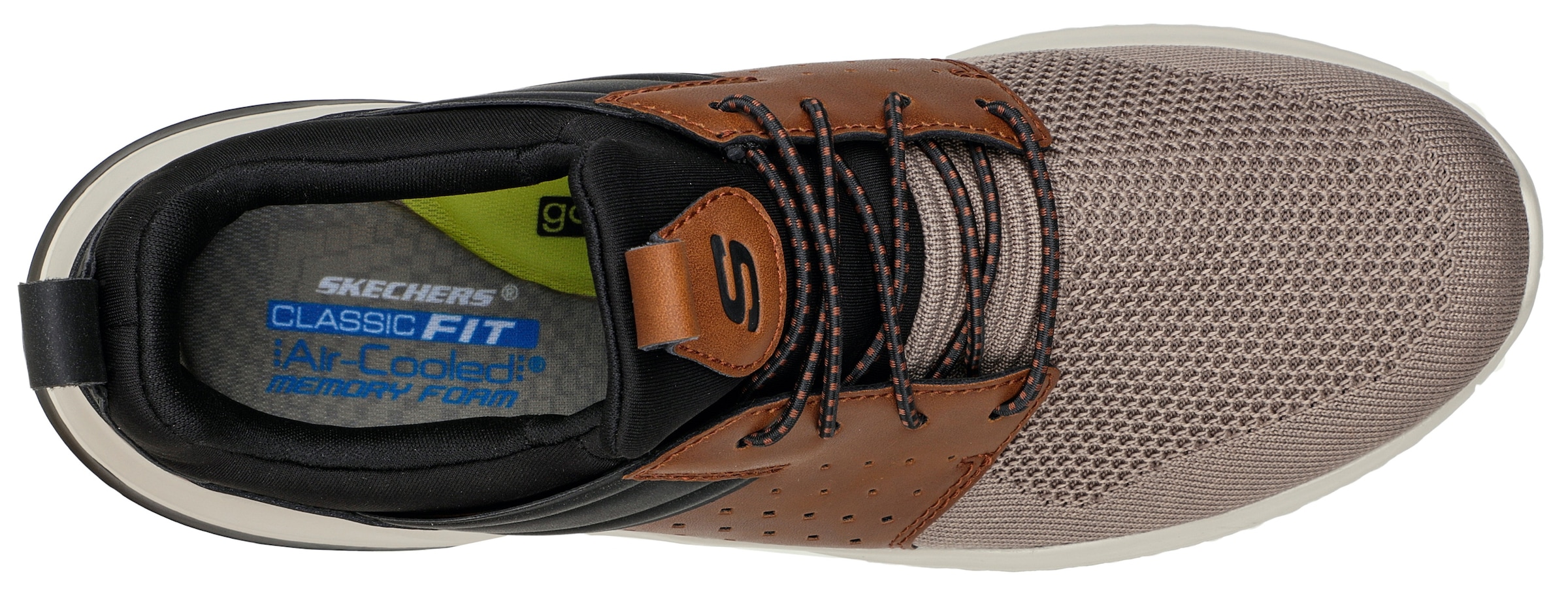 Skechers Slip-On Sneaker »DELSON 3.0-CICADA«, Slipper, Freizeitschuh mit Gummizug zum Schlupfen