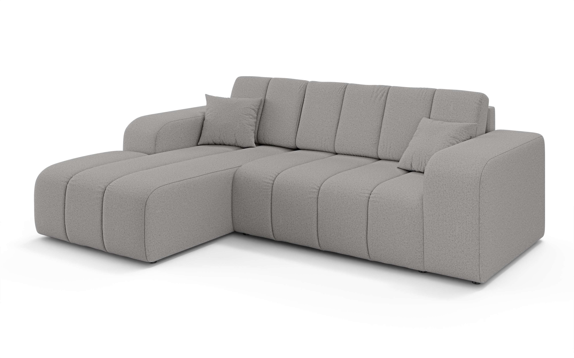 INOSIGN Ecksofa »CASSY L-Form, Schlafsofa mit Bettkasten, Masse B/T/H: 245/165/88 cm«, mit 2 Rückenkissen, Recamiere rechts oder links bestellbar