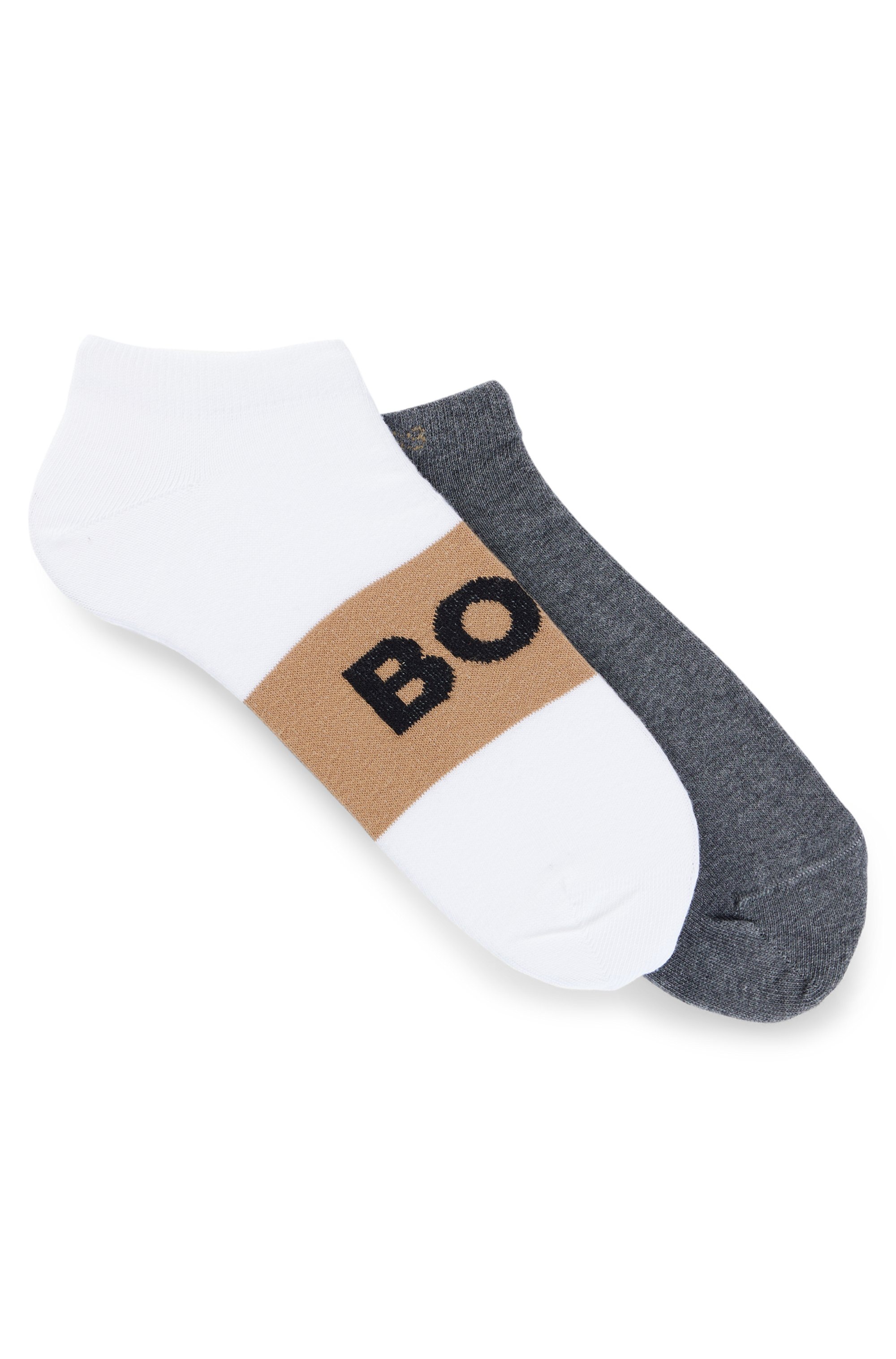 BOSS Freizeitsocken »2P AS Logo Col CC« Packung, 2er, 2 Paar tlg. mit Logoschriftzug