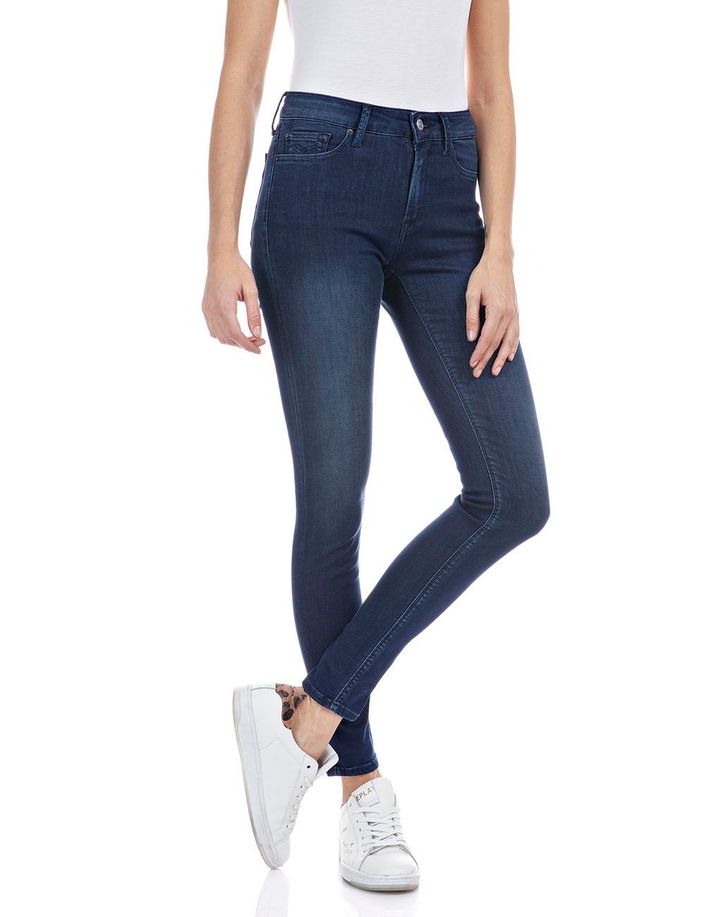 Replay Skinny-fit-Jeans »Luzien«, Powerstretch-Denim - Highwaist