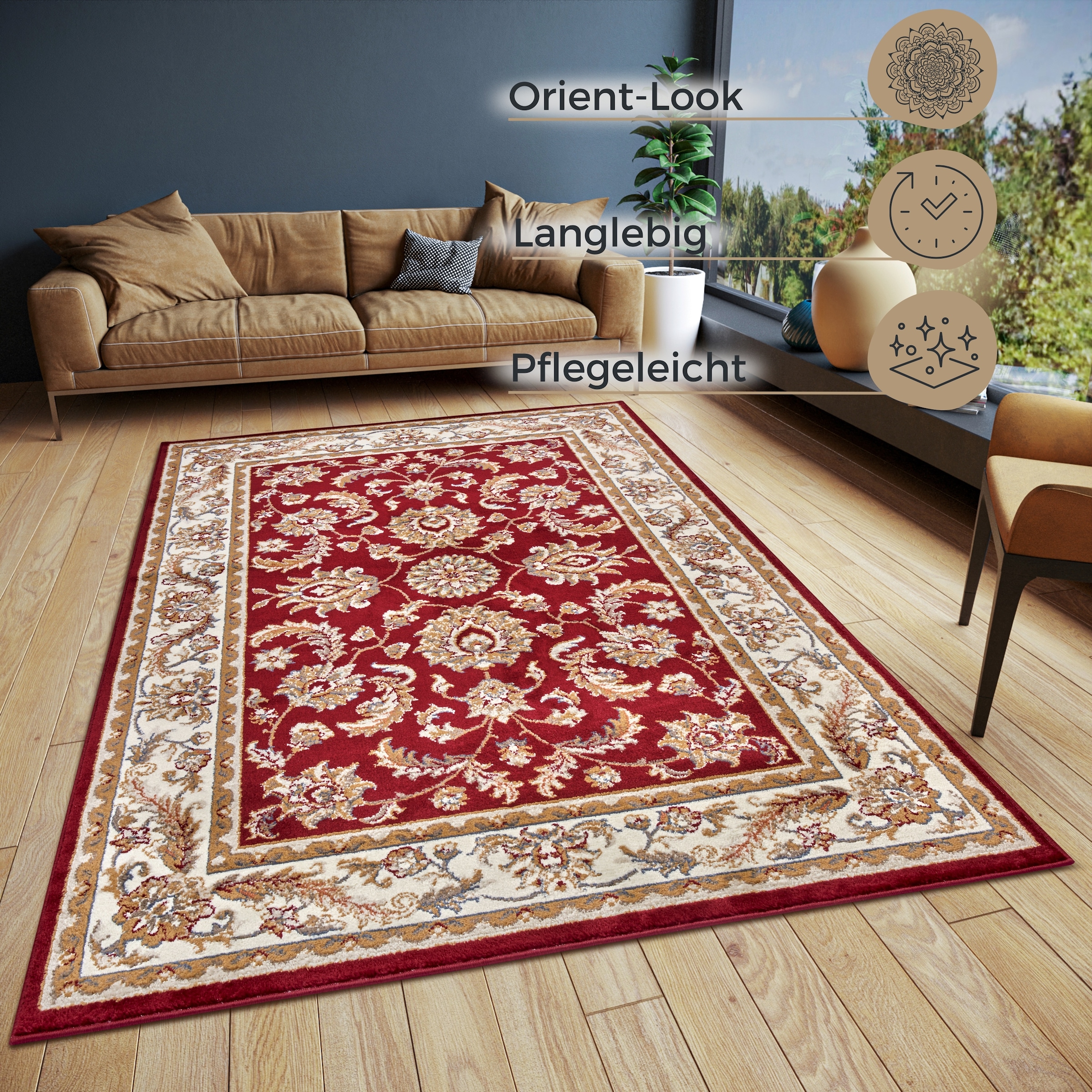 HANSE Home Teppich »Reni«, rechteckig, Orientalisch, Orient, Kurzflor, Wohnzimmer, Schlafzimmer, Esszimmer