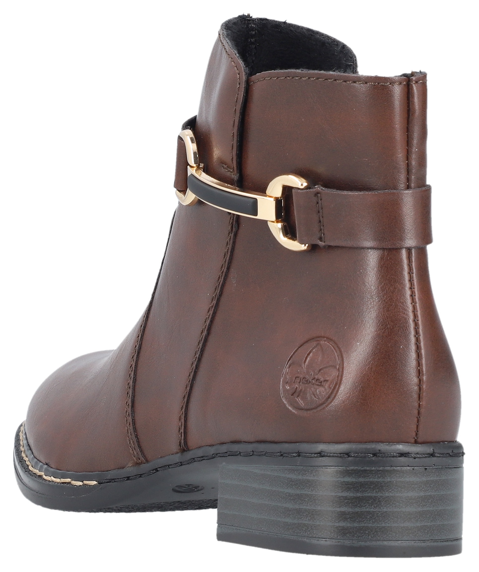 Rieker Stiefelette, Business-Stiefelette, Boots, mit Innenreissverschluss, schmale Form