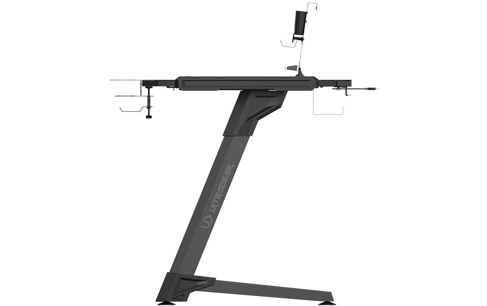 Gamingtisch »Ultradesk Space XXL V2 Schwarz Gaming Table«