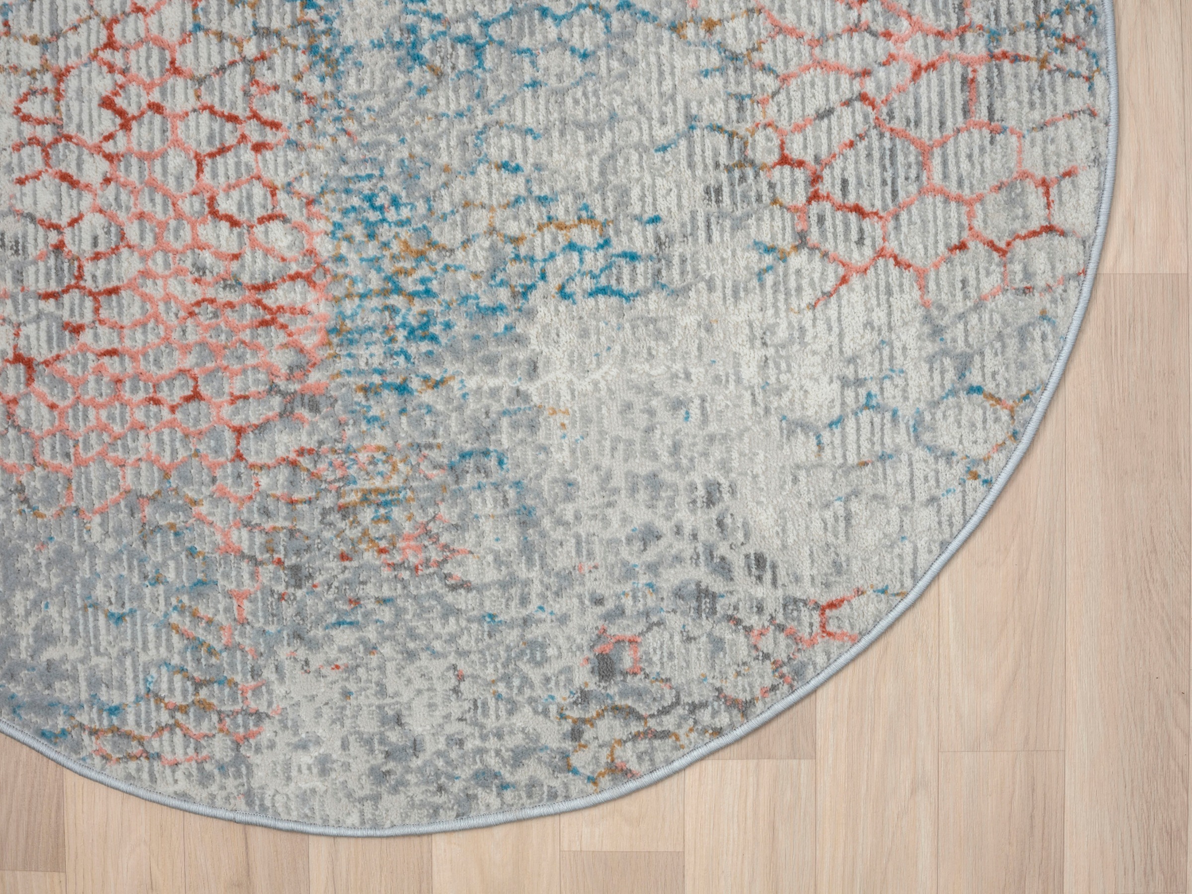 Myflair Möbel & Accessoires Teppich »My Roots«, rund, 8 mm Höhe, Kurzflor, Retro-Design, besonders weich durch Microfaser