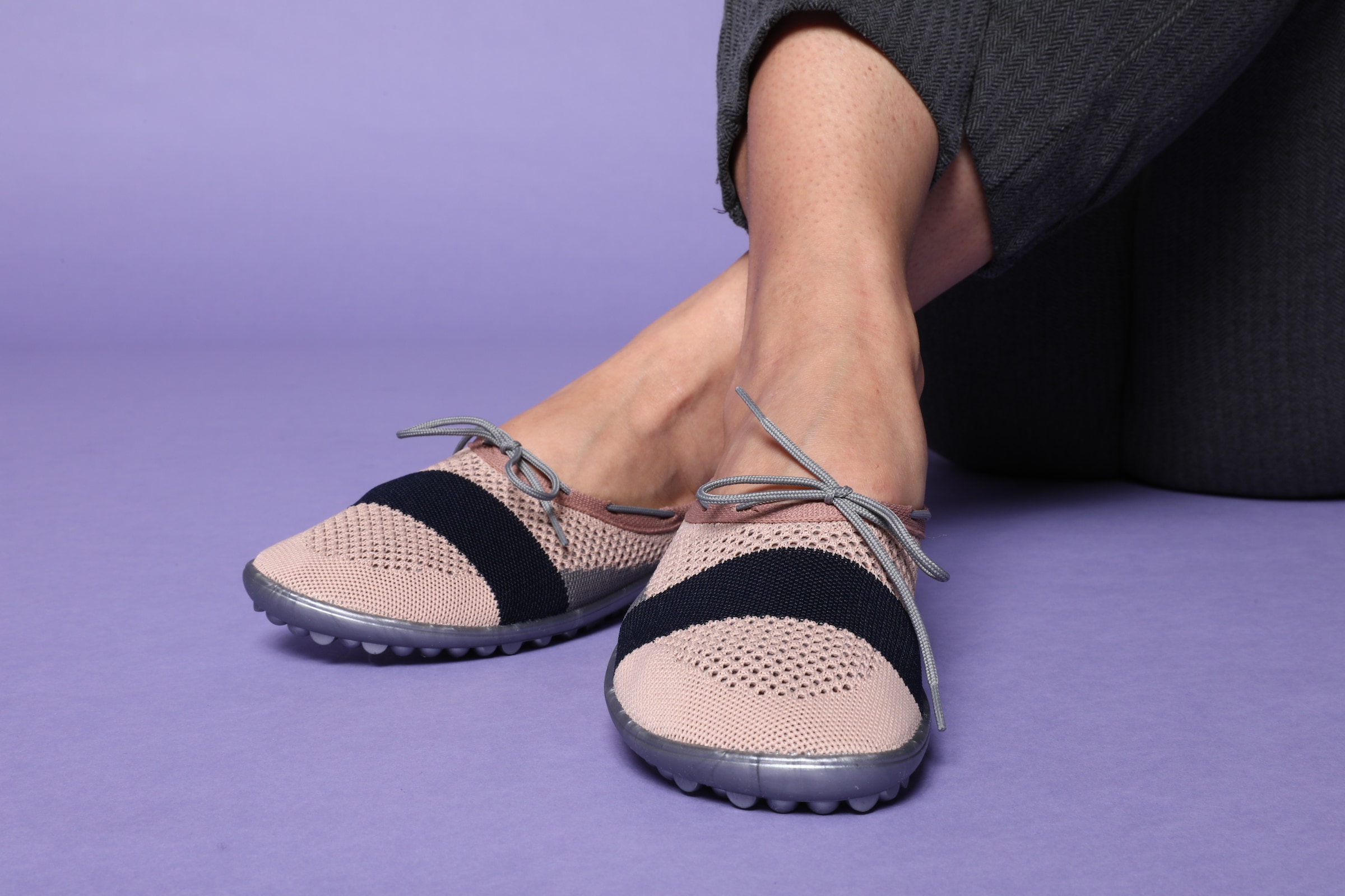 Leguano Barfussschuh »STLYE«, Ballerina, Slipper, Bequemschuh mit Schleife
