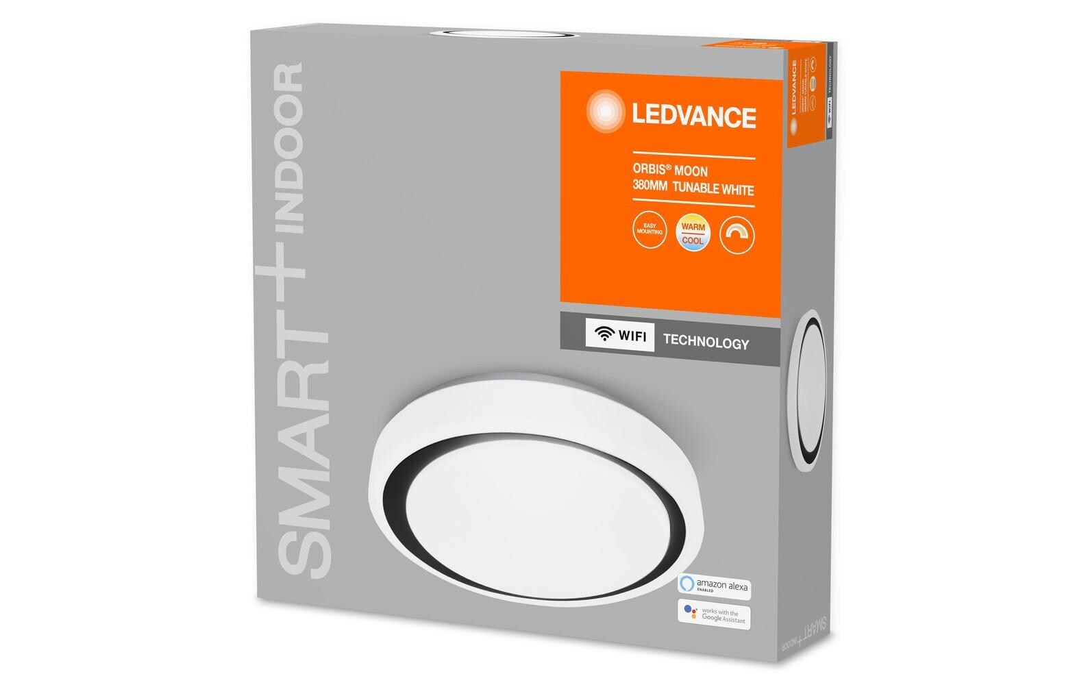 LED Deckenleuchte »SMART+ Orbis Moon, 24 W, Ø 38 cm, Schwarz«, 1 flammig