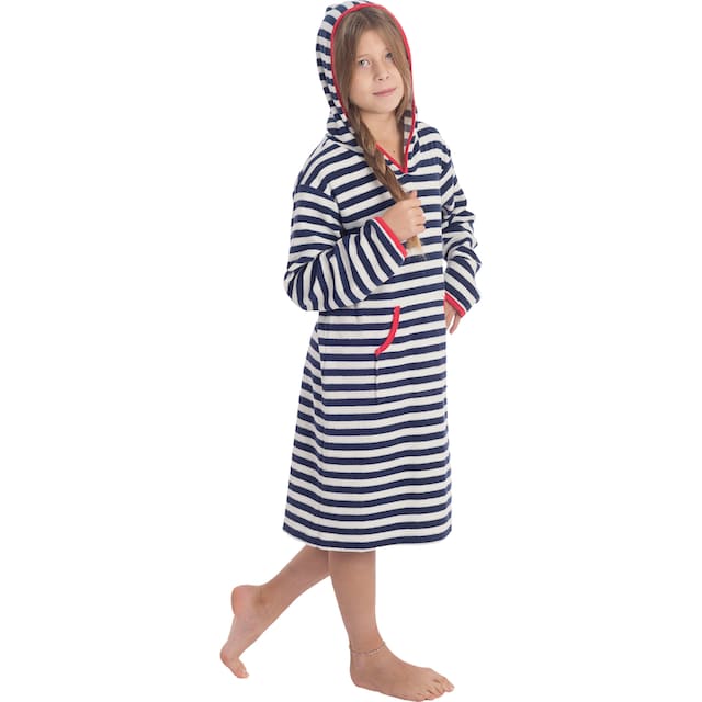 ✵ Wewo fashion Kinderbademantel »8017«, (1 St.), für Mädchen & Jungen,  Badekleid, mit Kapuze & Känguru-Tasche online entdecken | Jelmoli-Versand