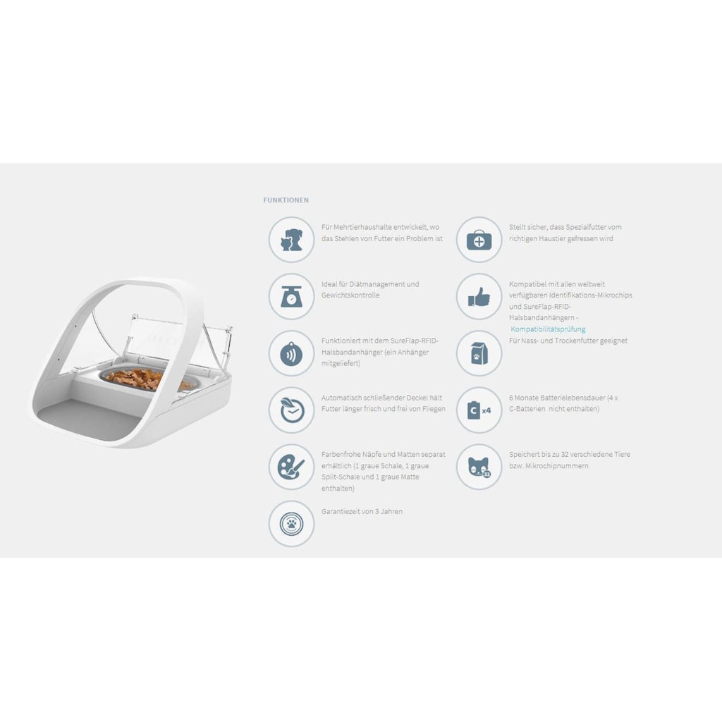 SureFeed Futterautomat »Mikrochip Erkennung«