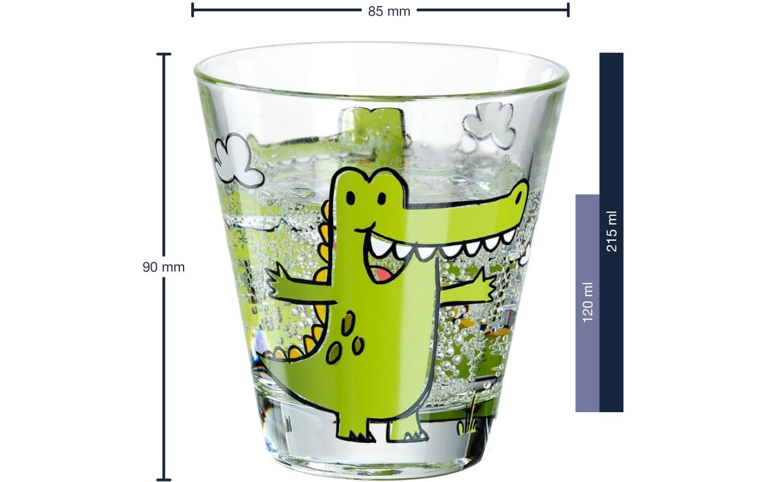 LEONARDO Glas »Bambini Krokodil 215 ml 6 Stück«