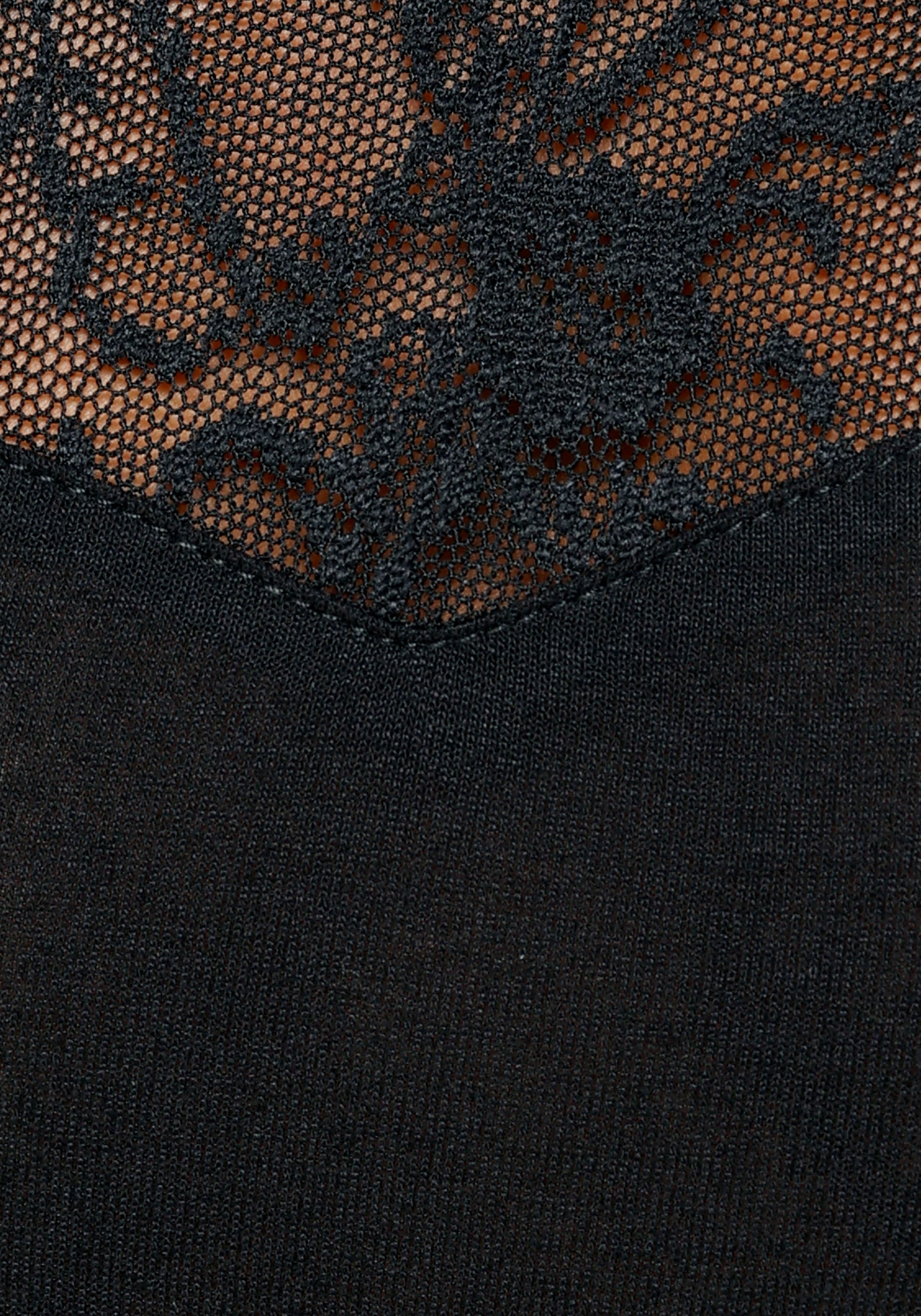 Melrose Rundhalsshirt, mit Spitze und transparentem Spitzenrücken