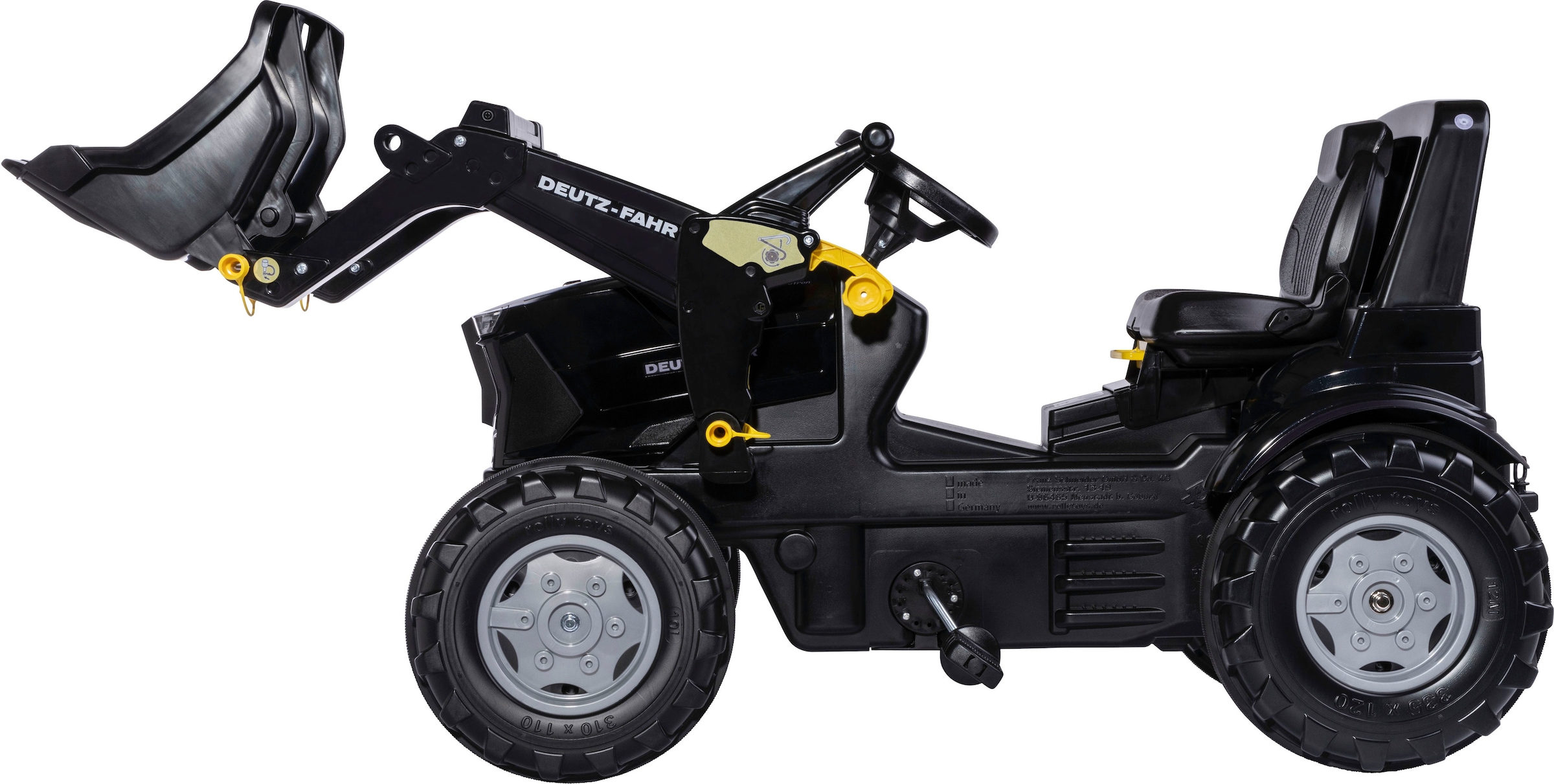 rolly toys® Trettraktor »rollyFarmtrac Premium II DF 8280 TTV Warrior«, mit Frontlader, BxTxH: 150x54x75 cm