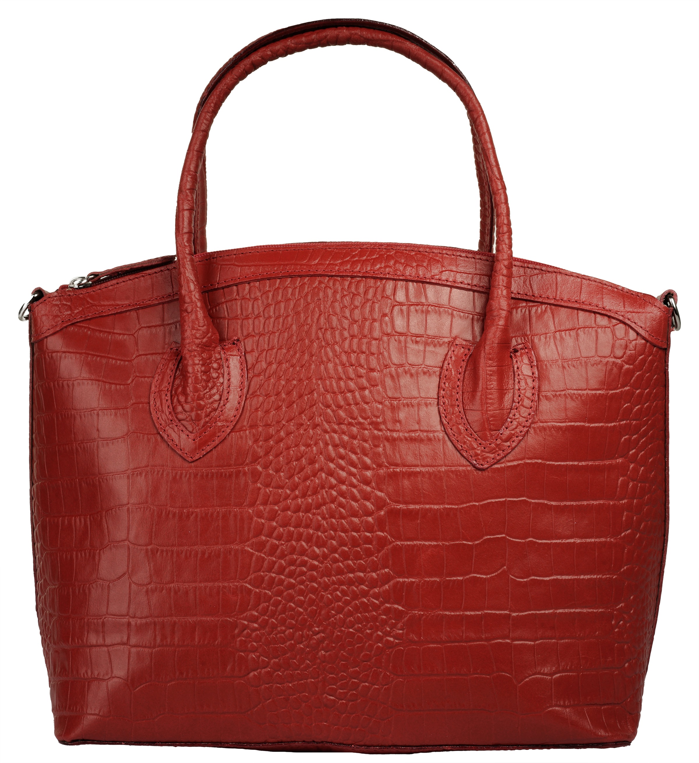 Cluty Henkeltasche, echt Leder, Made in Italy