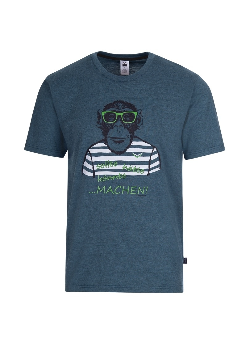 Trigema T-Shirt »TRIGEMA T-Shirt mit grossem Affen-Aufdruck«, (1 tlg.)