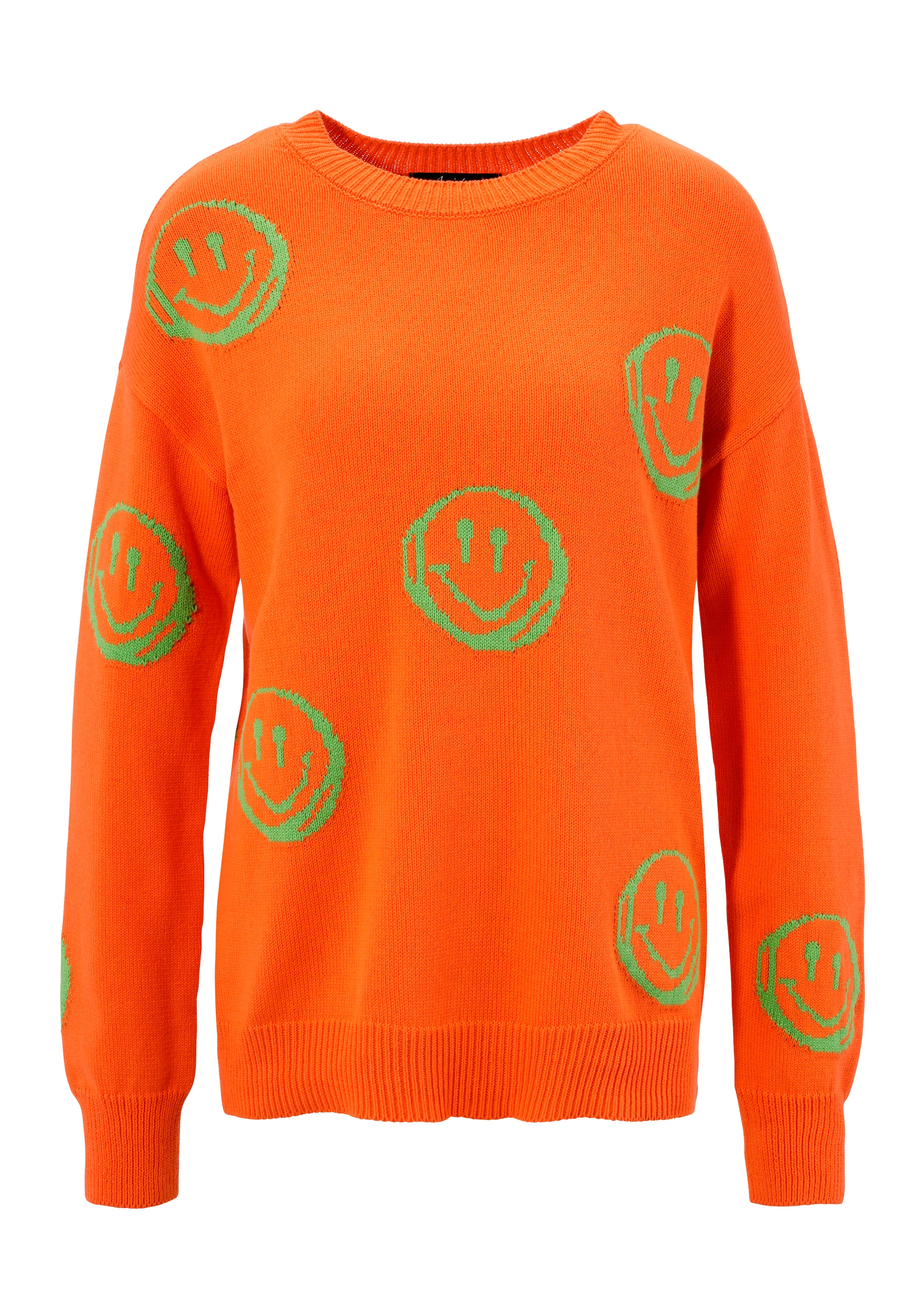 Aniston CASUAL Strickpullover, mit eingestrickten Smileys