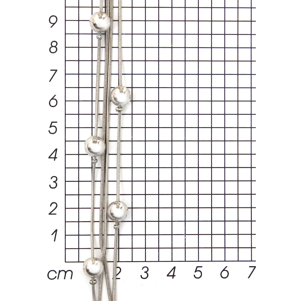 Firetti Lange Kette »Kugeln, 4-reihig«