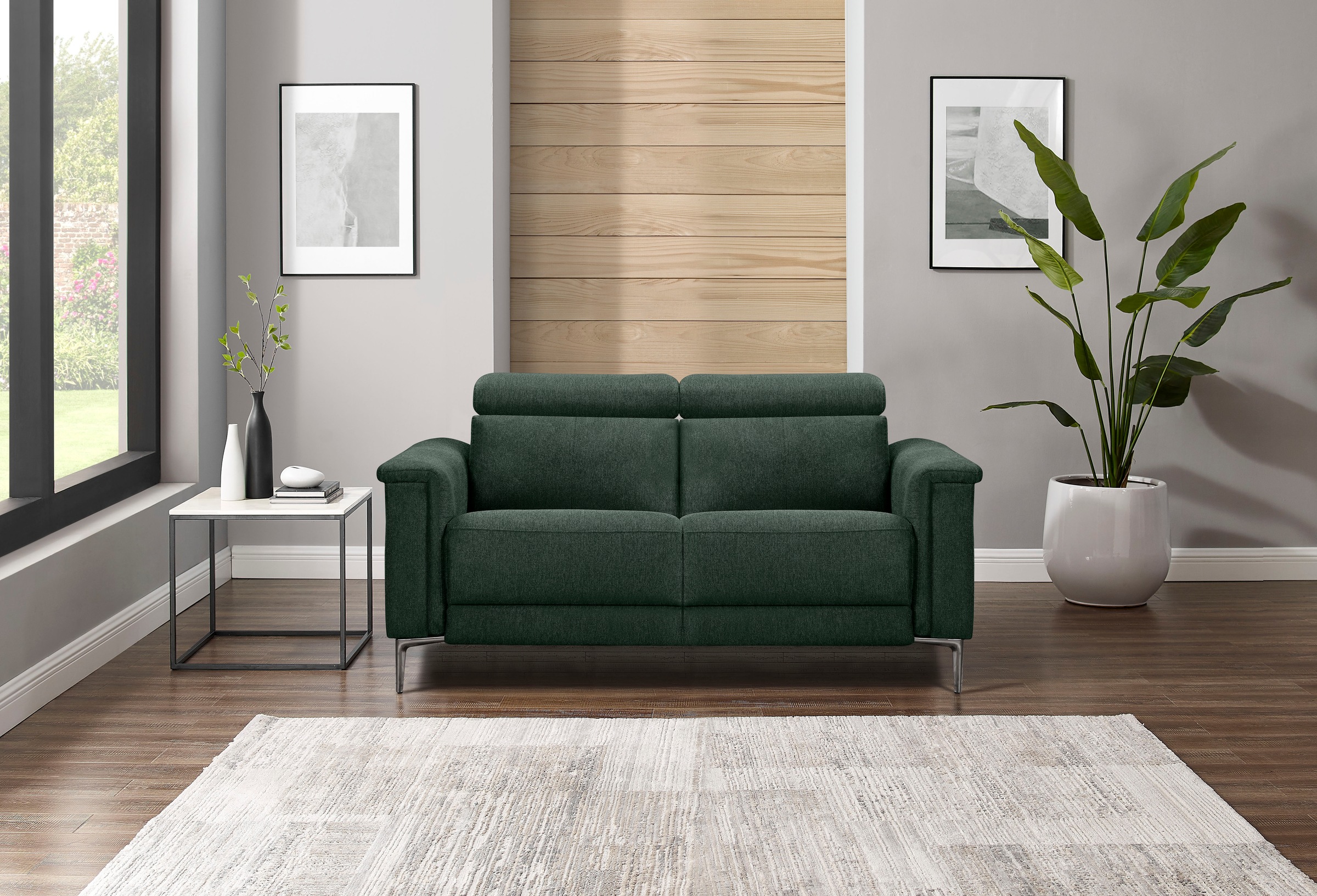 Places of Style 2-Sitzer »Lund«, manueller od. elektrischer Relaxfunktion und USB-A