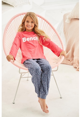 Bench. Pyjama, (2 tlg., 1 Stück), melierte Hose mit Sternchen Druck kaufen