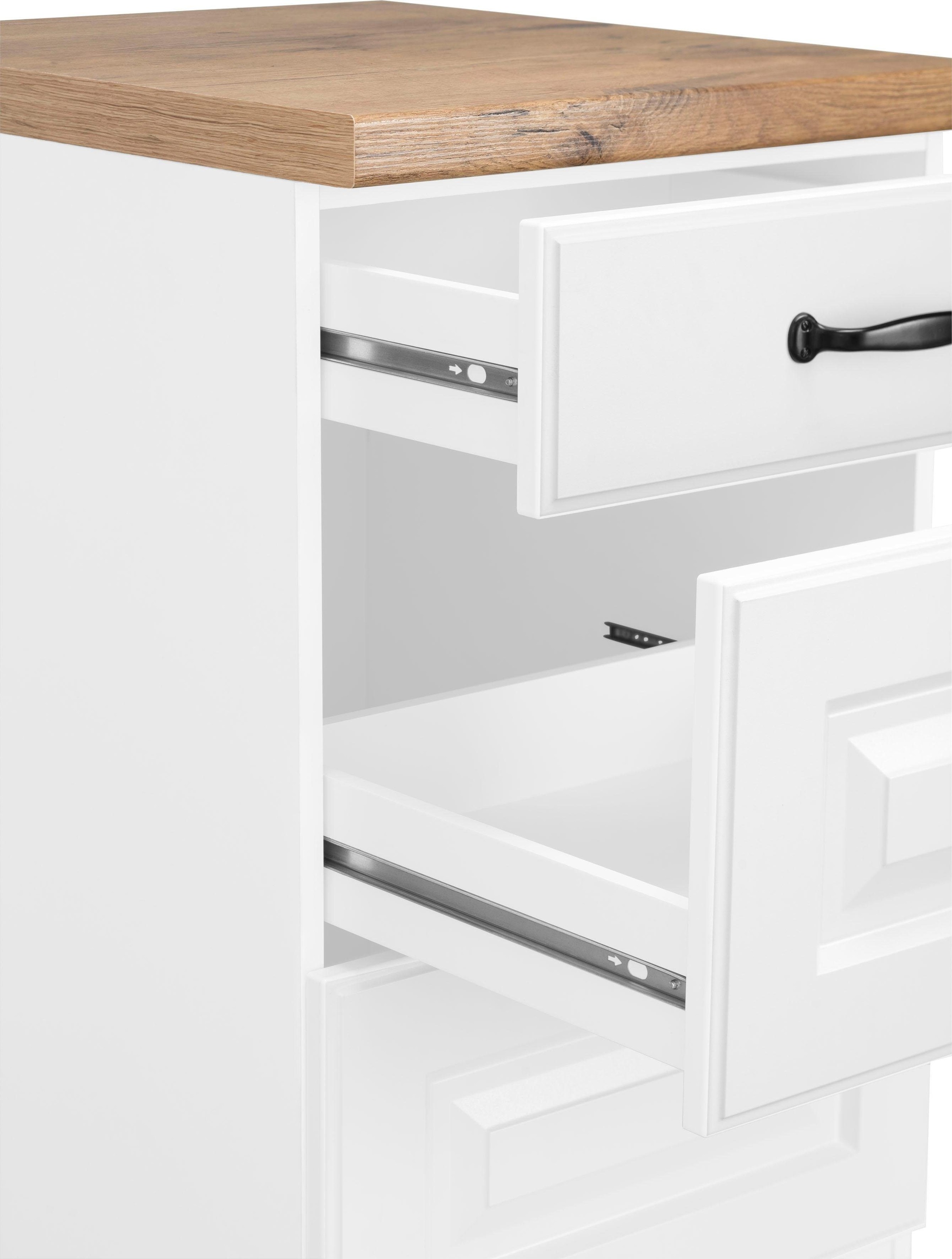 wiho Küchen Unterschrank »Erla«, 50 cm breit, mit 2 grossen Auszügen
