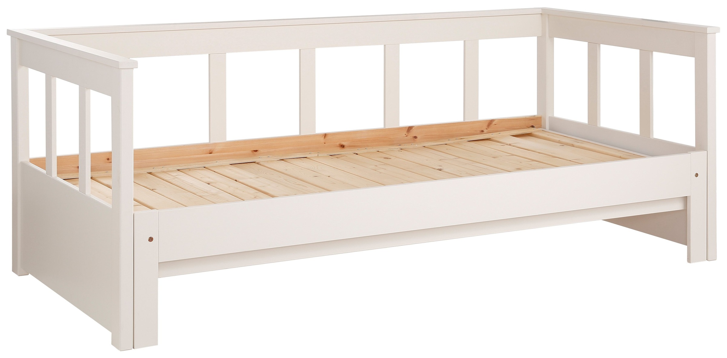 OTTO home Daybett ""AIRA" Kinderbett, Gästebett, Skandi- Design, Schublade optional" FSC zertifiziertes Massivholz, mit ausziehbarer Liegefläche, ideal fürs Jugend- oder Gästezimmer