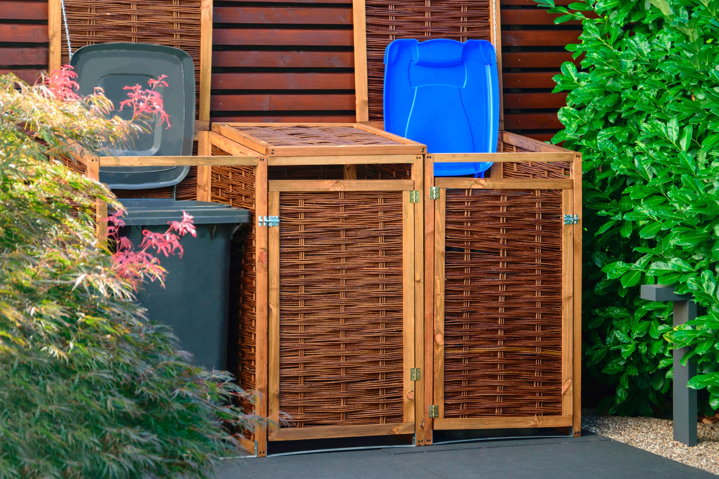 dobar Mülltonnenbox, 2x240l, BxTxH: 137x83x132 cm