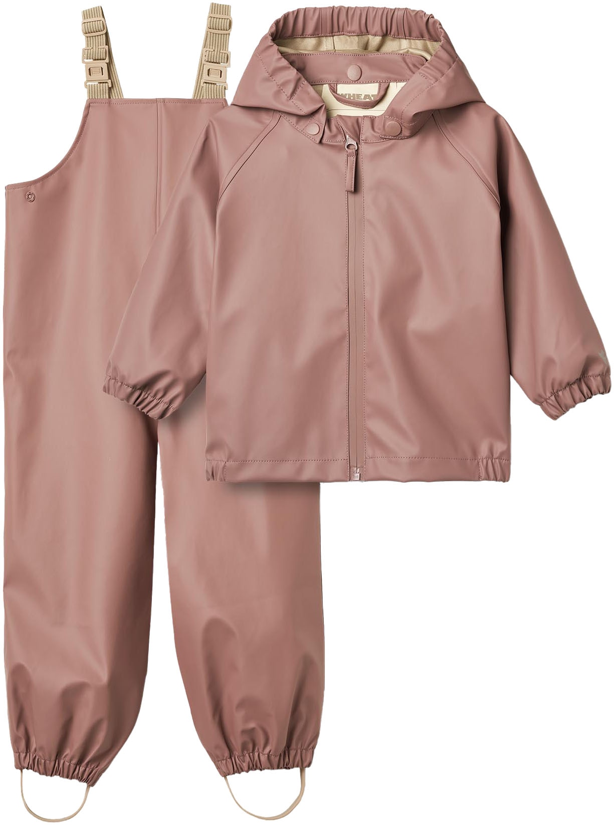 WHEAT Regenjacke »Rainwear Charlie«, (Set, 2 St.), mit Kapuze, wasserdicht, mit Reflektoren...