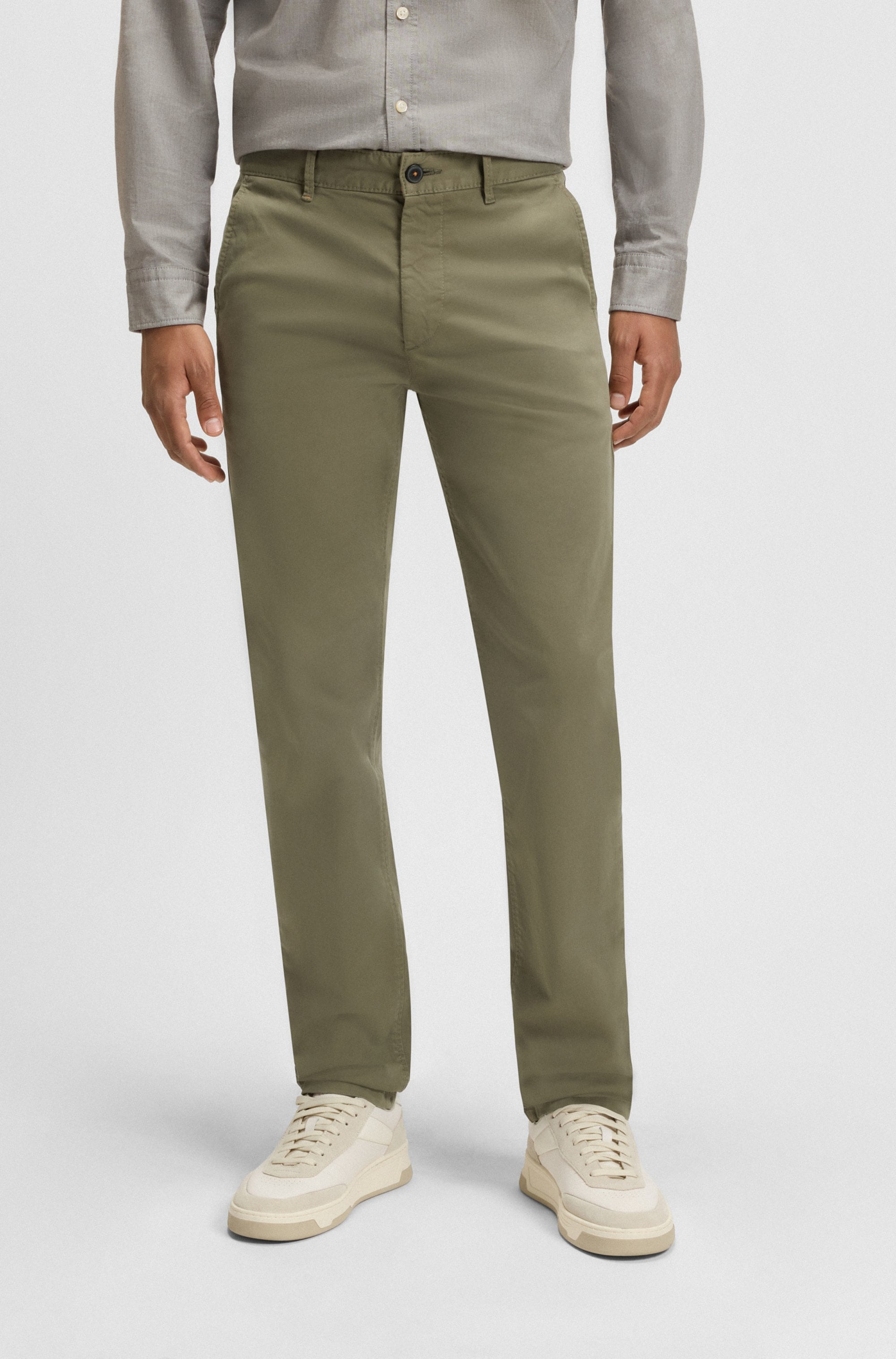 BOSS ORANGE Chinohose »slim« mit Gesässtaschen