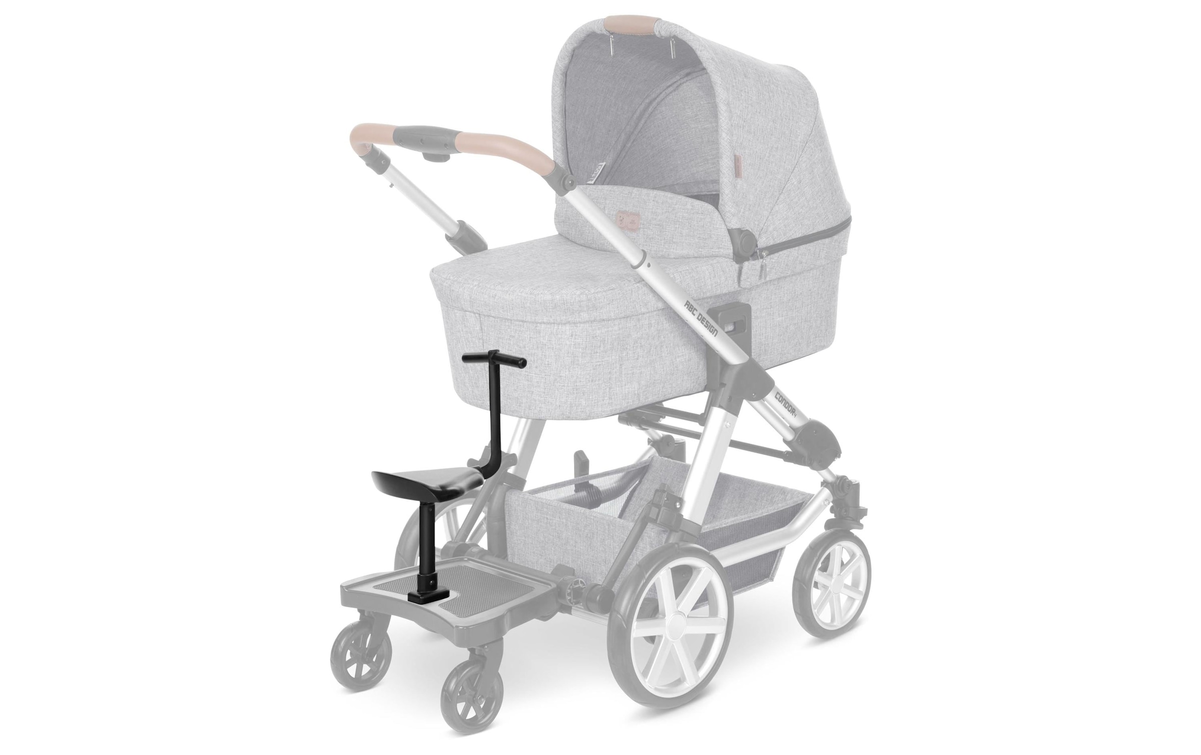 ABC Design Kinderwagenaufsatz »Kiddie Ride on 2 Sitz«, Der Sitz ist nur mit dem Kiddie Ride On 2 kompatibel