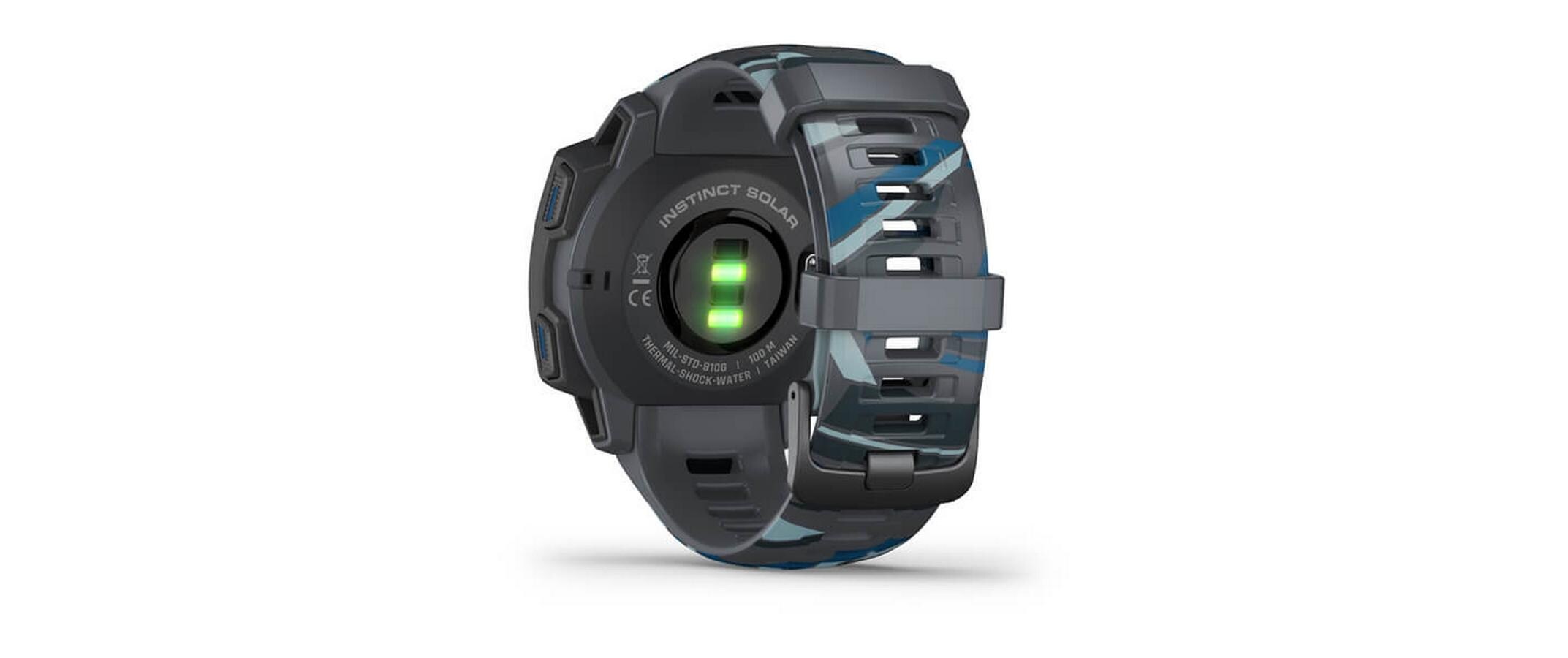 Garmin Smartwatch »GARMIN GPS-Sportuhr Instinct Solar«, (2,2 cm / 0,9 Zoll), Android Wear,)