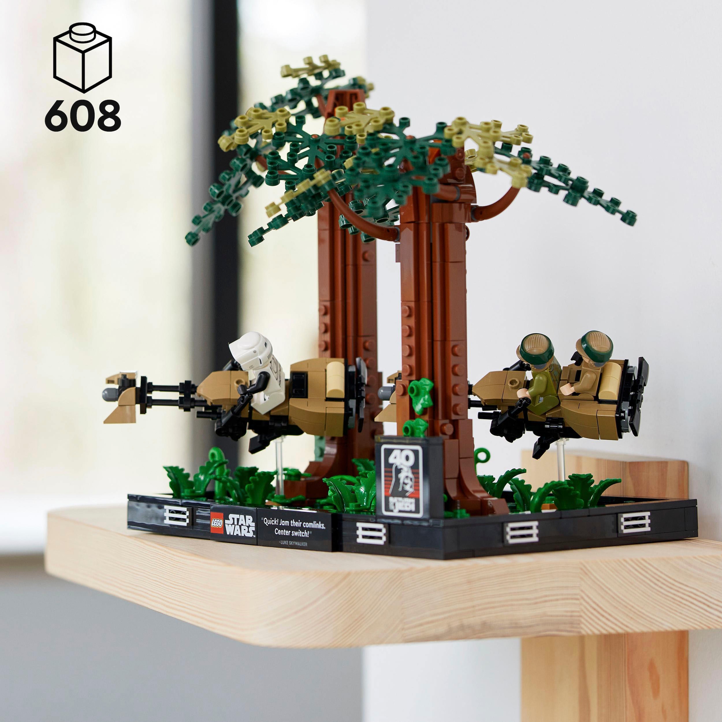 LEGO® Konstruktionsspielsteine »Verfolgungsjagd auf Endor – Diorama (75353), LEGO® Star Wars™«, (608 St.)