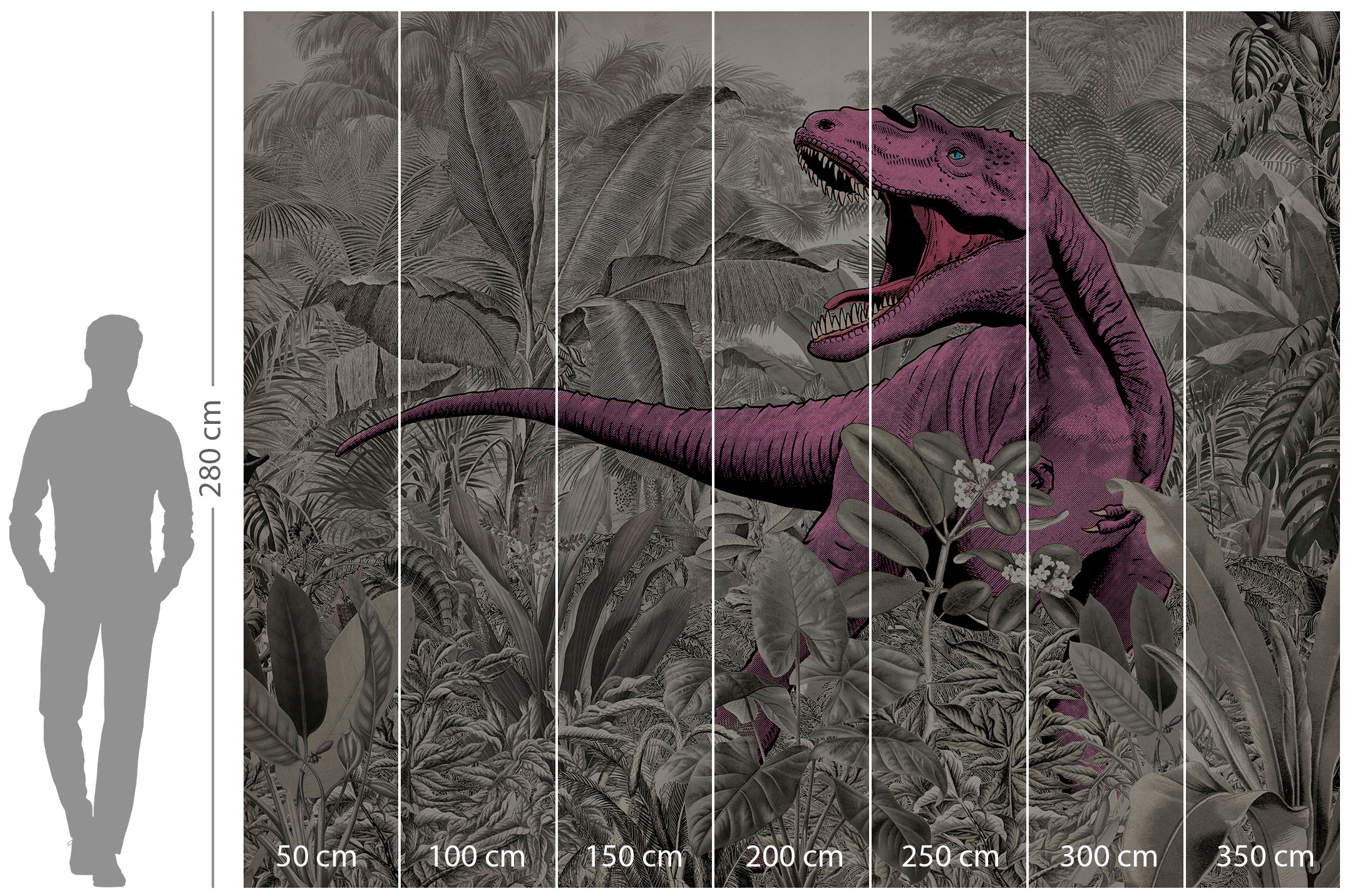 Komar Vliestapete »Digitaldruck Vlies - Pinky - Grösse 350 x 280 cm«, bedruckt, Kinderzimmer