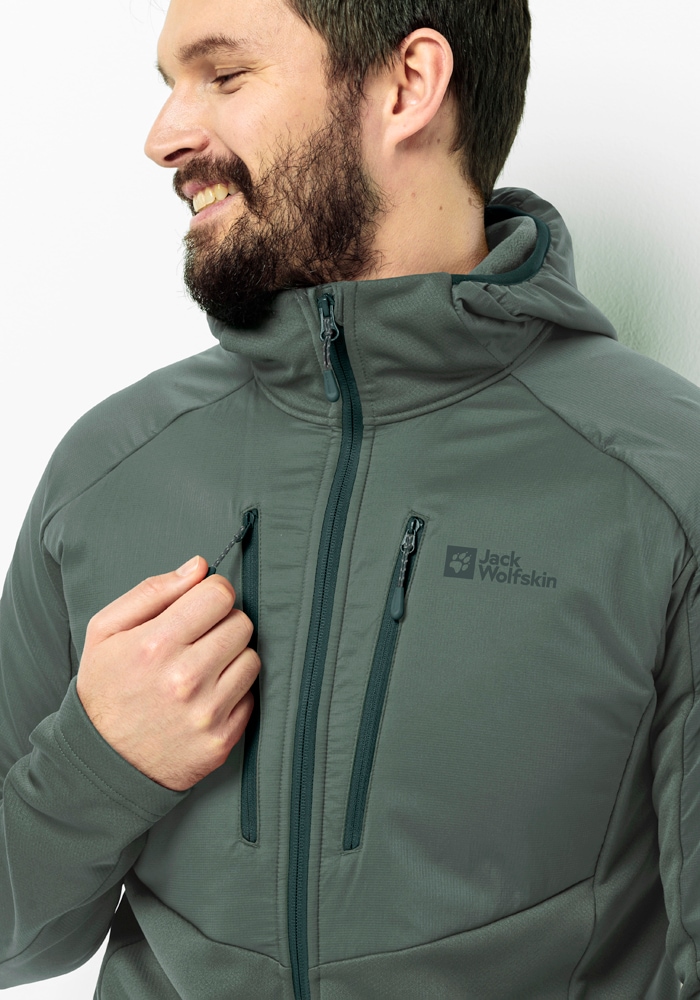 Jack Wolfskin Kapuzenfleecejacke »ALPGRAT PRO INS FZ M«, mit Kapuze