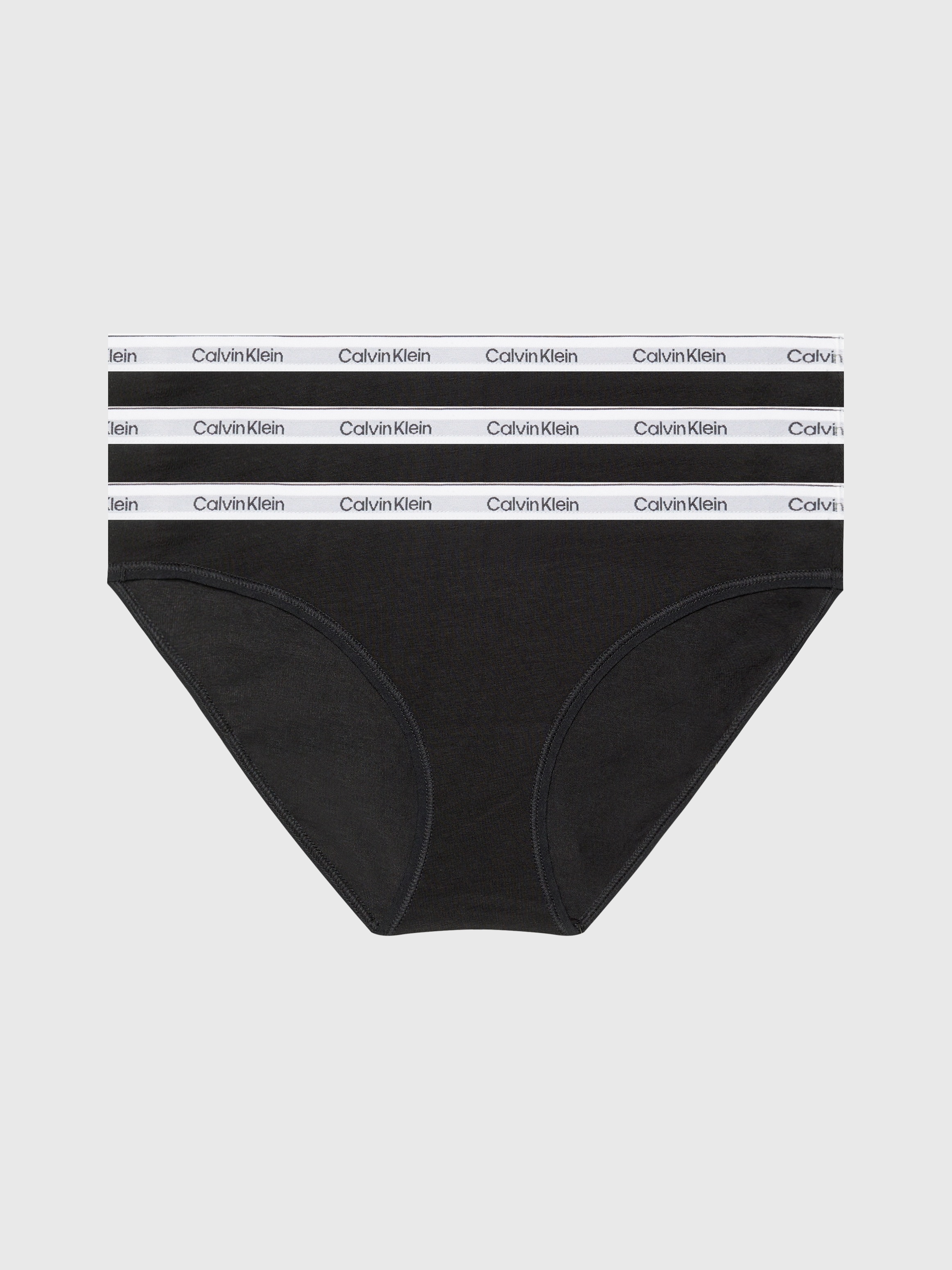 Calvin Klein Underwear Bikinislip »3 PACK BIKINI (LOW-RISE)« 3 Stk. Low Rise mit Logobund