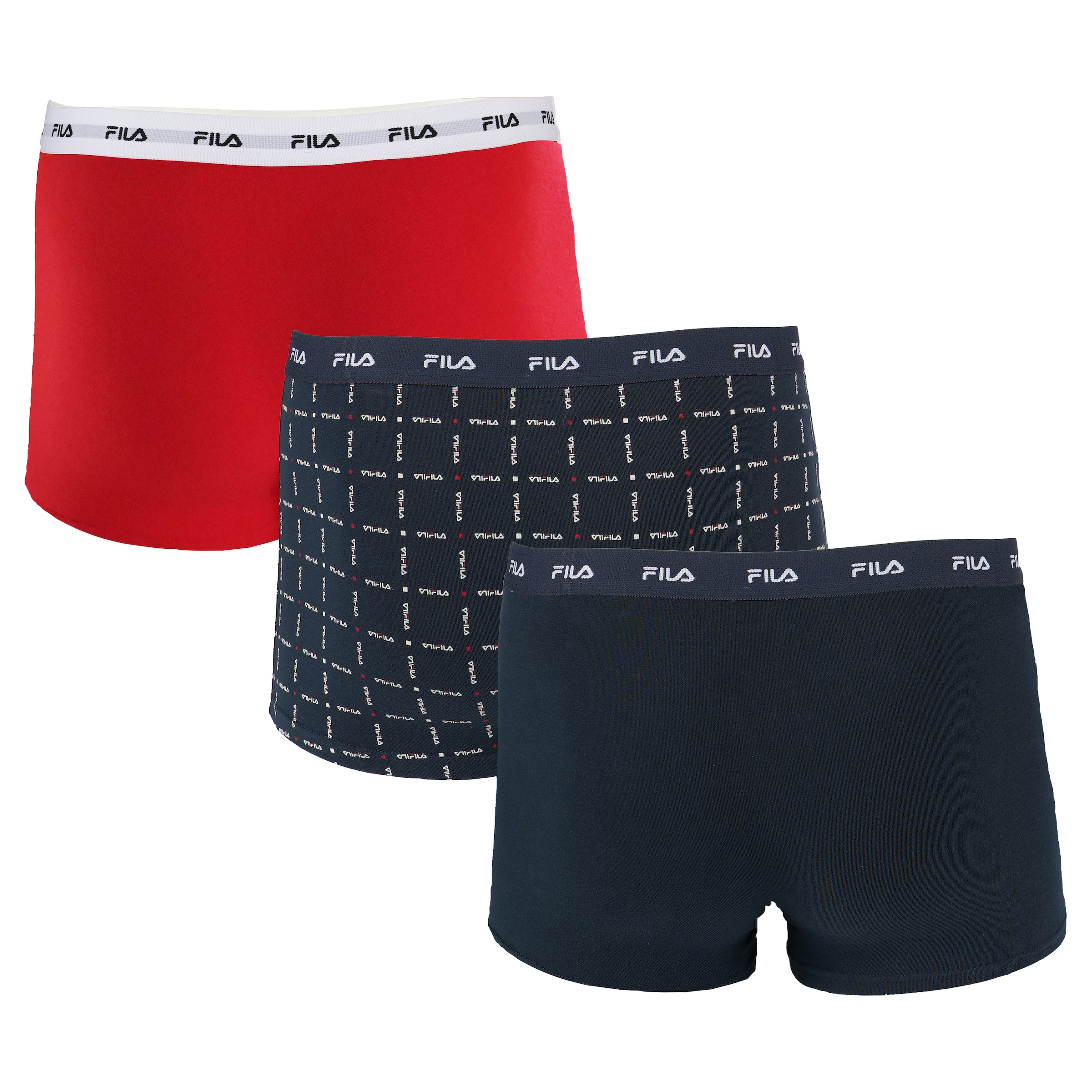 Fila Boxershorts, (3er Pack), mit elastischem Logobund