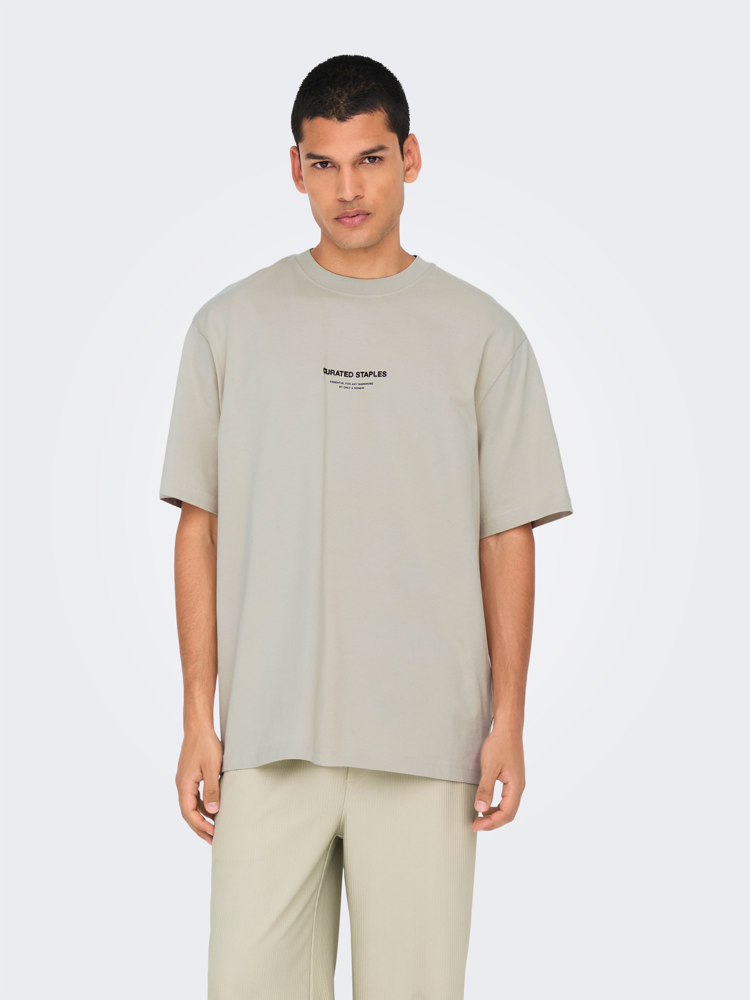 ONLY & SONS Rundhalsshirt »ONSCURATED RLX PRINT SS TEE«