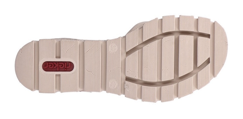 Rieker Keilsandalette, Sommerschuh, Sandale, Keilabsatz, mit kräftiger Profilsohle