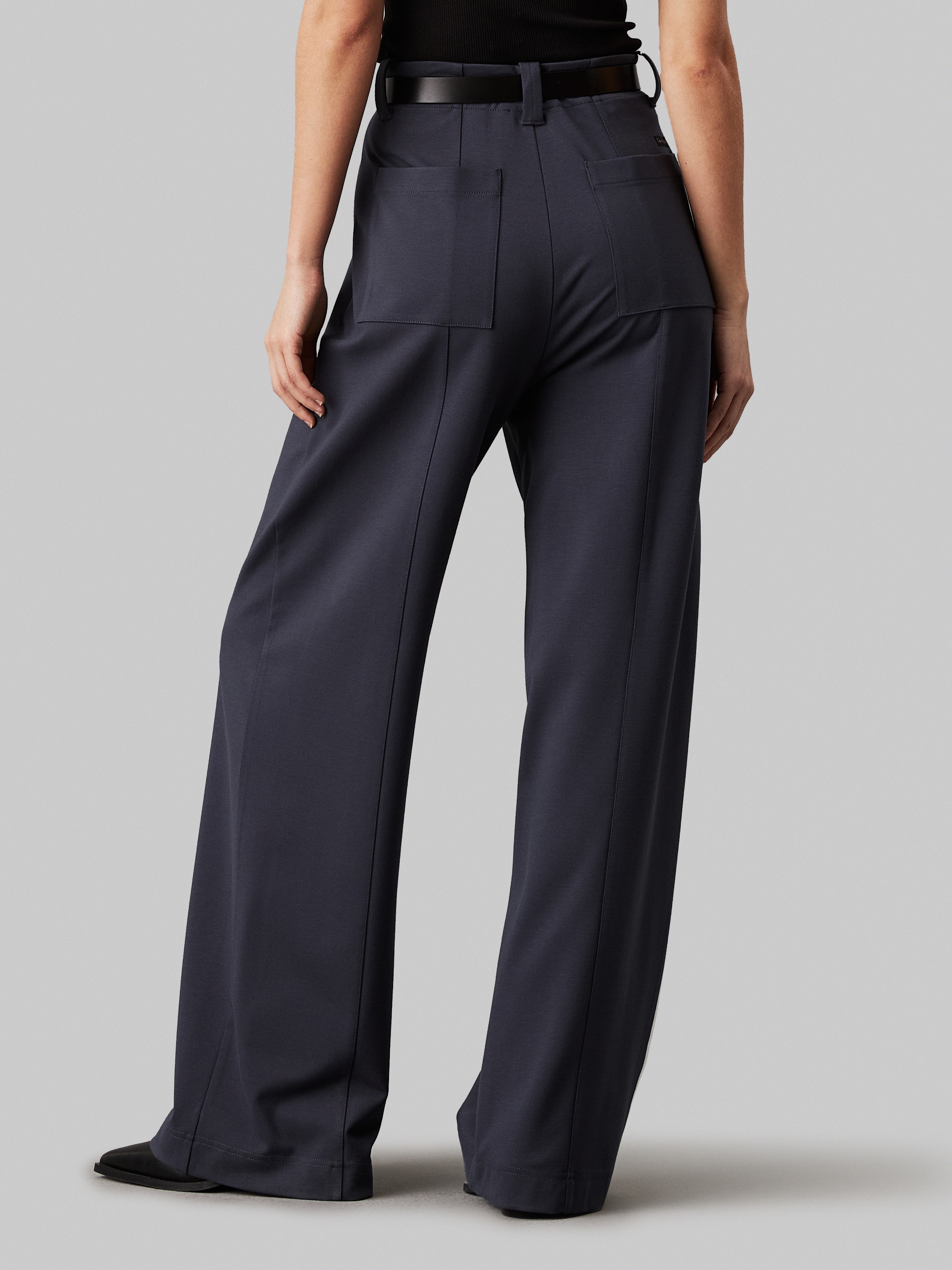 Calvin Klein Jeans Bügelfaltenhose »LOOSE MILANO PANT«, mit Logopatch