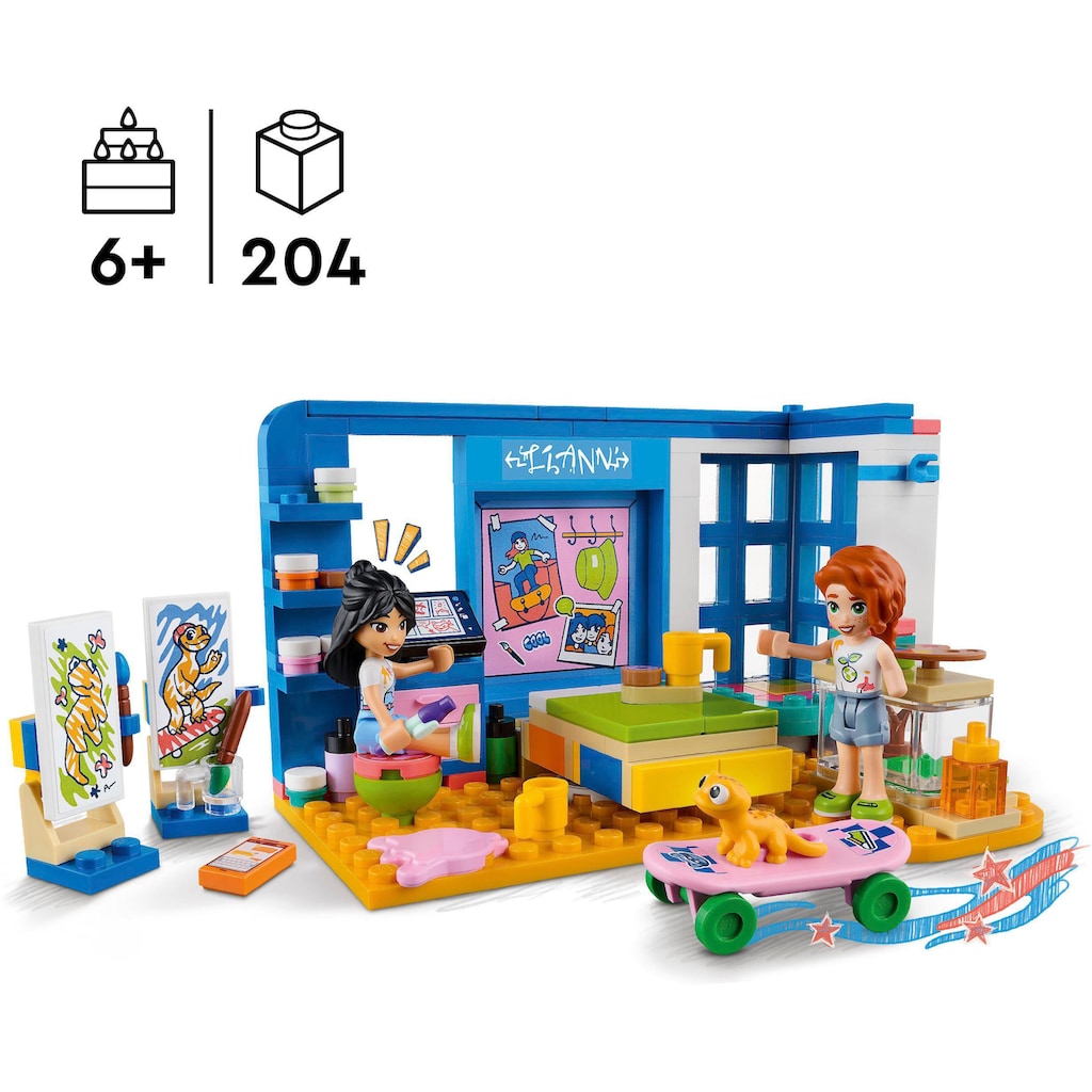 LEGO® Konstruktionsspielsteine »Lianns Zimmer (41739), LEGO® Friends«, (204 St.)