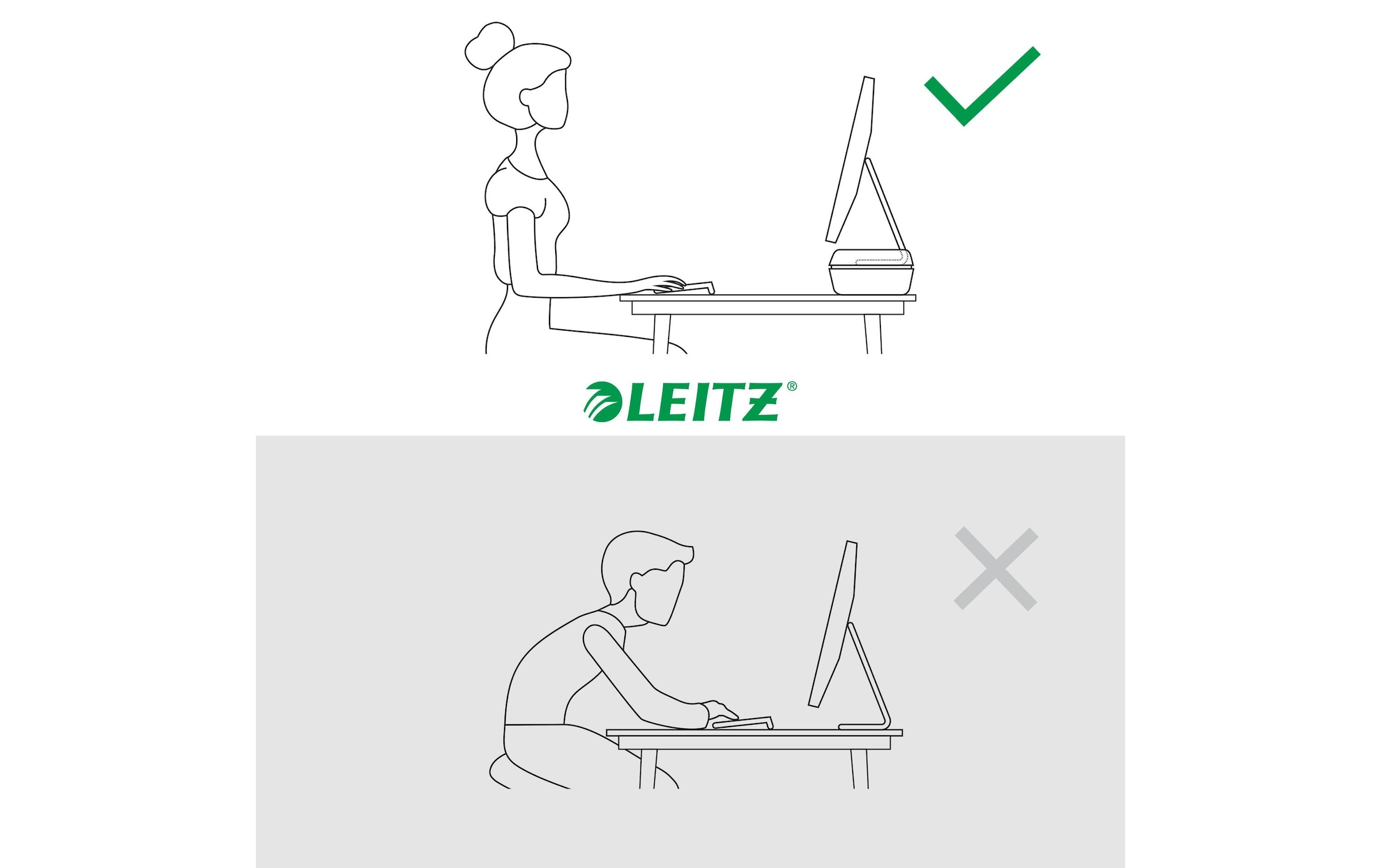 LEITZ TV-Ständer »verstellbarer Monitorständer«