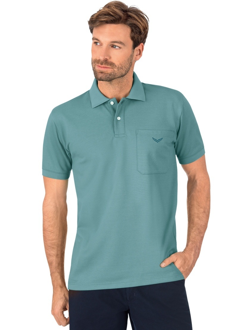 Trigema Poloshirt »TRIGEMA Polohemd mit Brusttasche«, (1 tlg.)