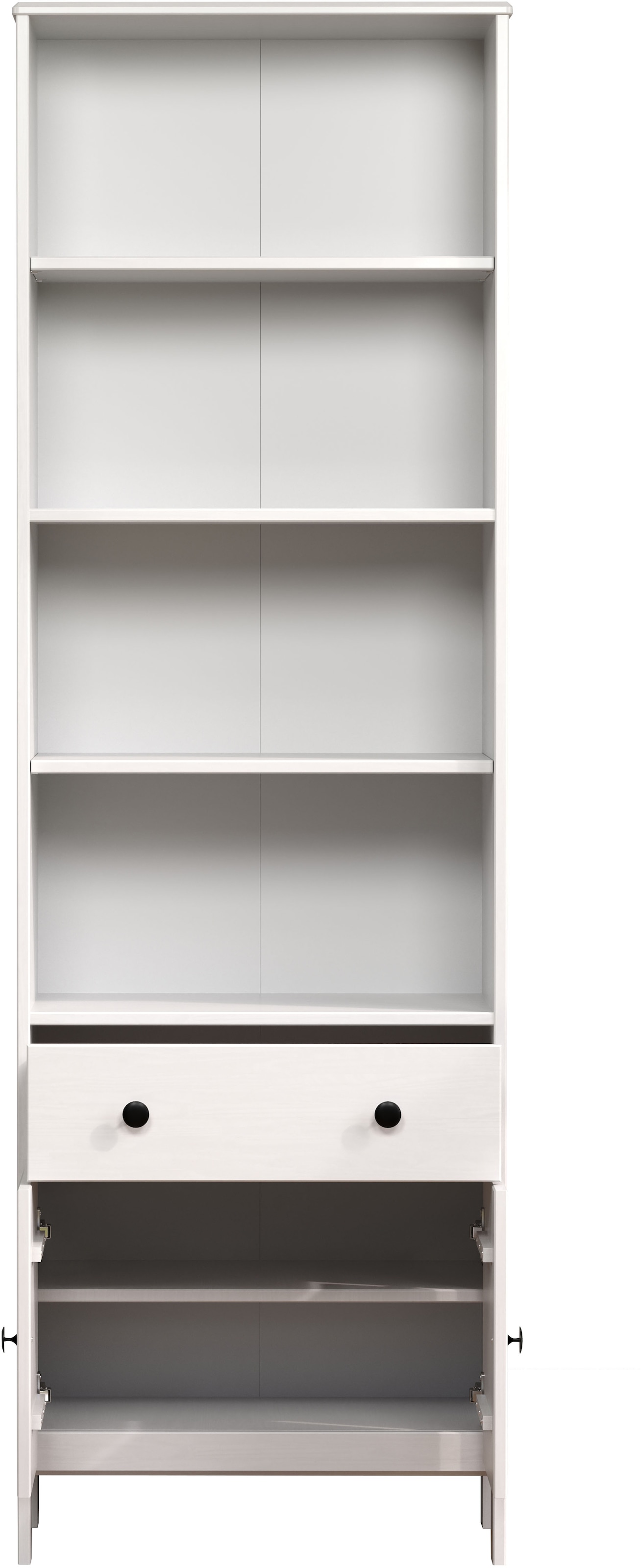 welltime Hochschrank »Kall«, (1 St.), Badezimmerschrank aus Kiefer-Massivholz - Masse (B/T/H) 60/33/188 cm