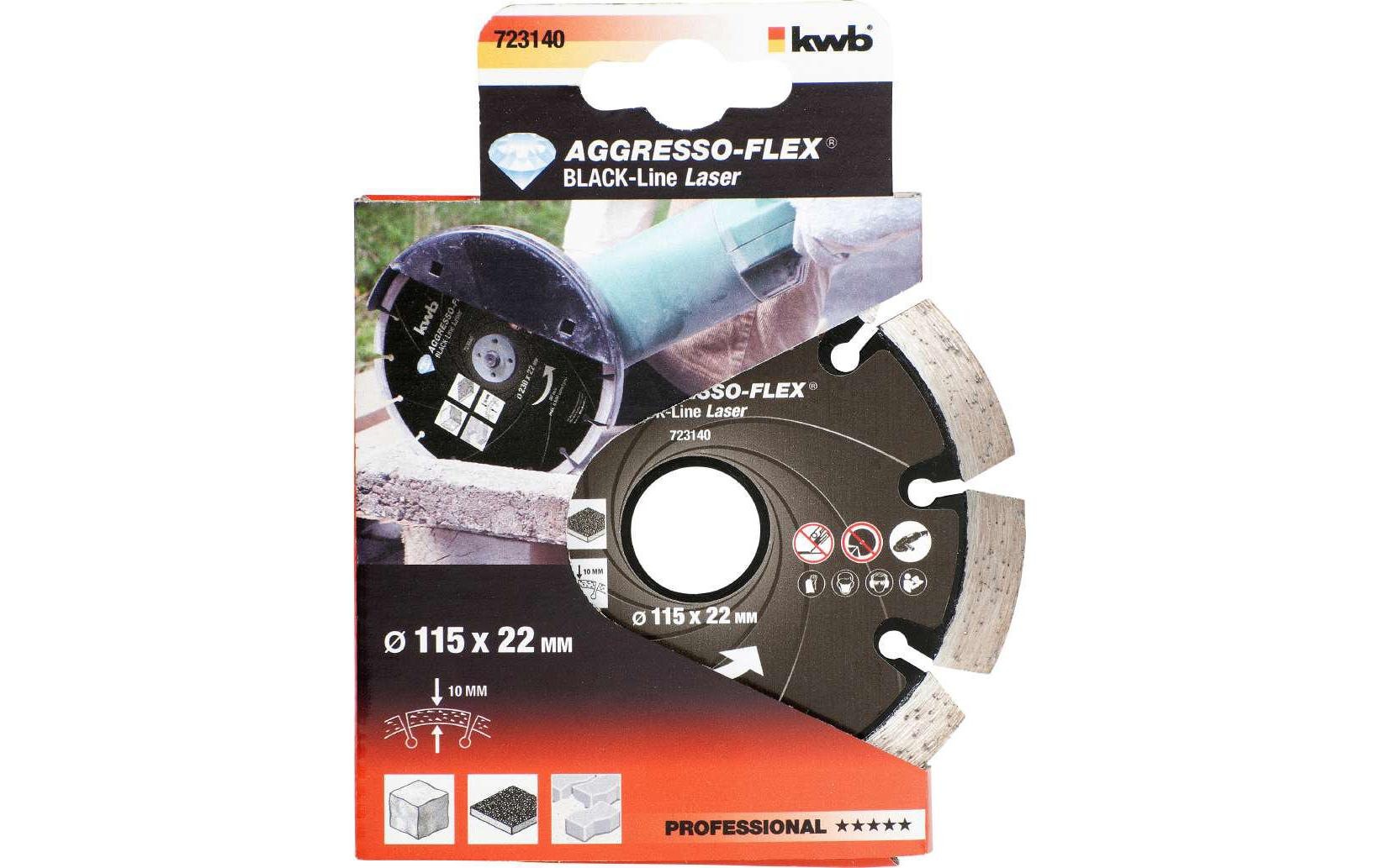 kwb Diamanttrennscheibe »Trennscheibe Black-Line Diamant 115mm«