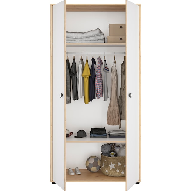 ✵ Galipette Kleiderschrank »Arthur«, mit 2 Einlegeböden und Kleiderstange  online kaufen | Jelmoli-Versand